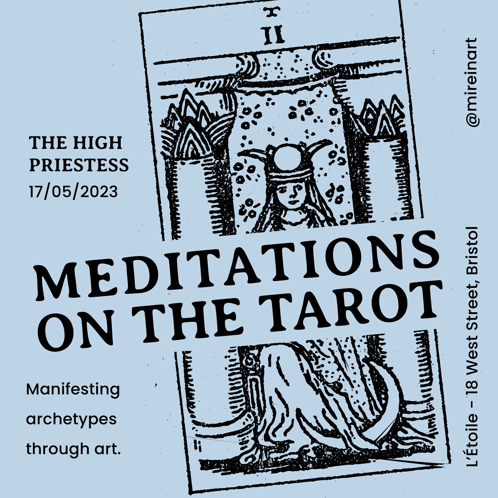 THE HIGH PRIESTESS - MEDITATIONS ON THE TAROT at L'étoile Studio - BS2 0BH - 18 West Street (Old Market)