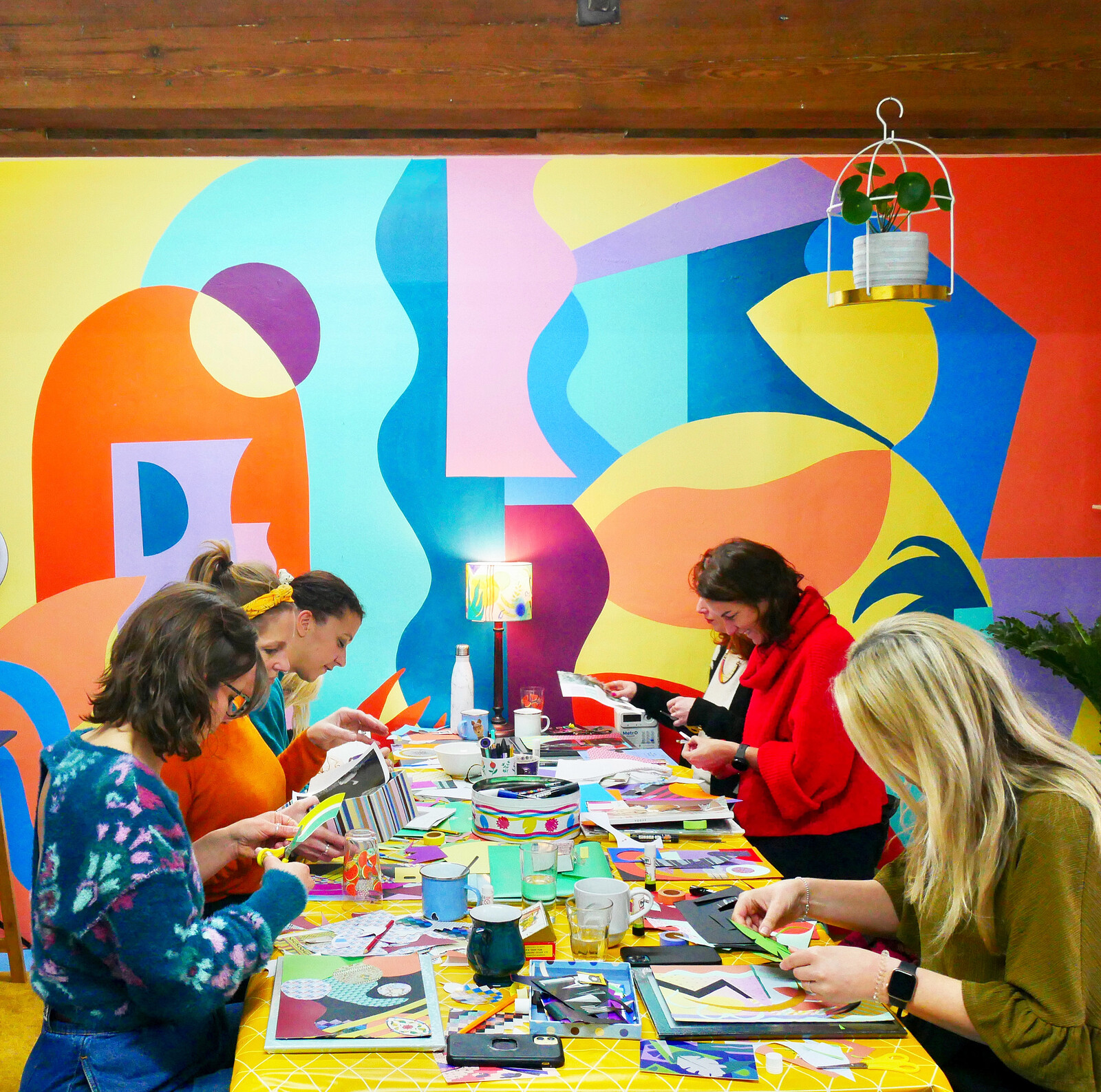 Colourful Collage Workshop at Molly Mural Studio