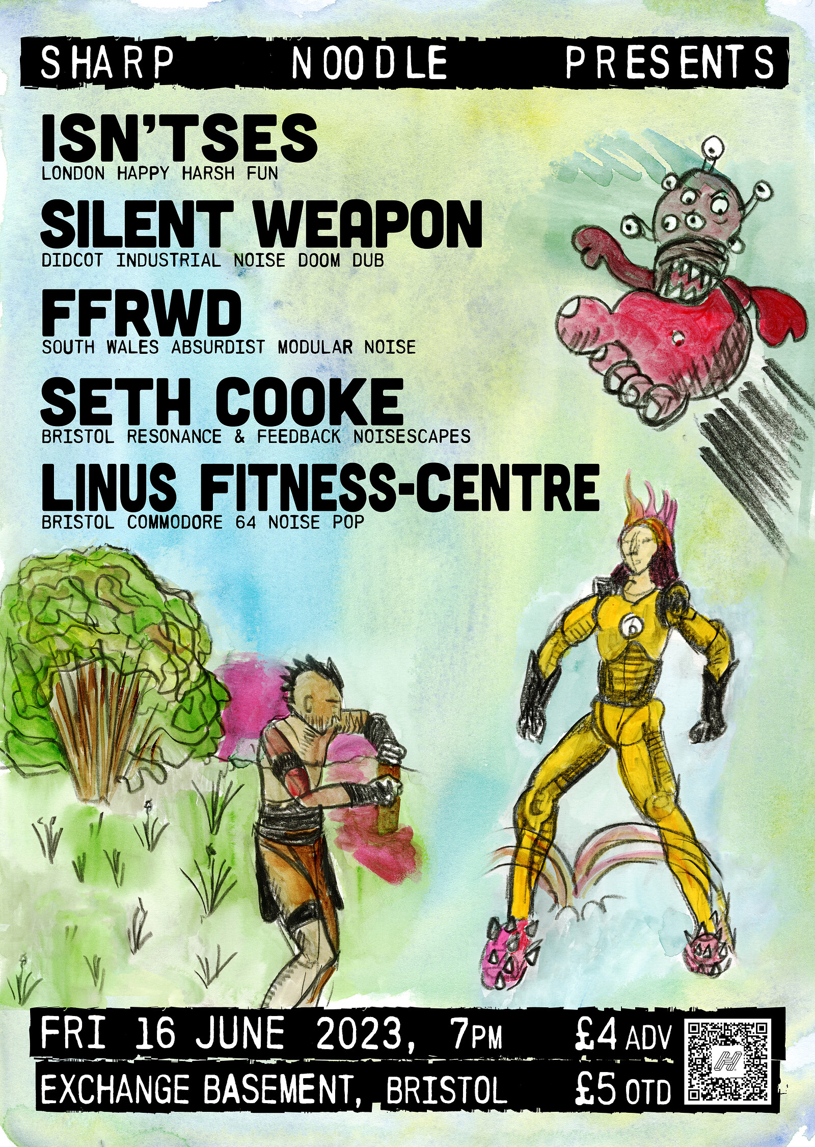 ISN'TSES / SILENT WEAPON / FFRWD / SETH COOKE at Exchange