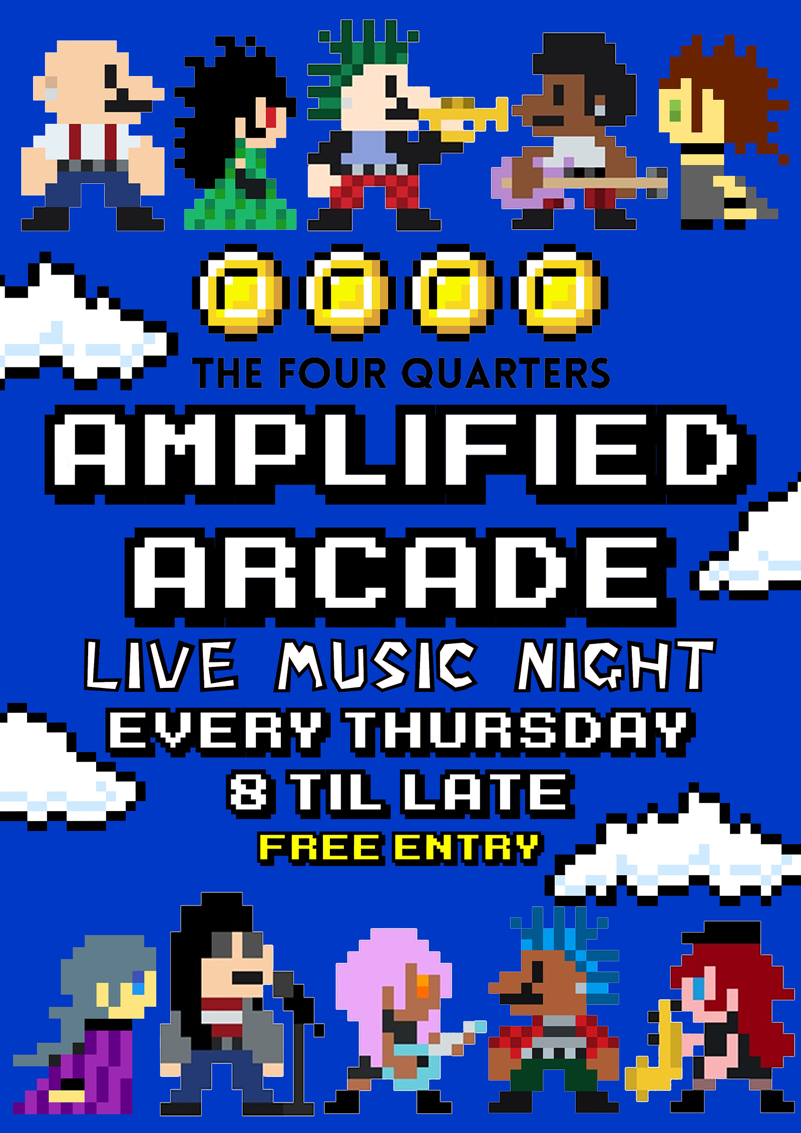 AMPLIFIED ARCADE at Four Quarters