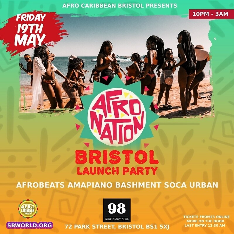AFRO NATION Bristol Launch Party at 98 club