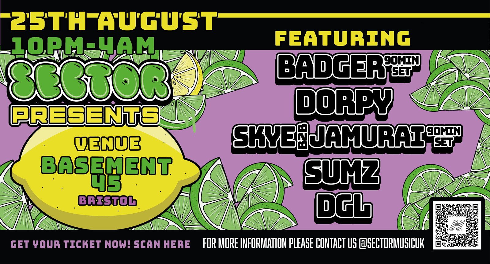 Sector Presents: Badger & more at Basement 45