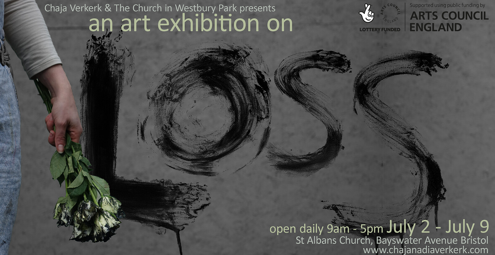 Poetry open mic in art installation "LOSS" at St Albans Church