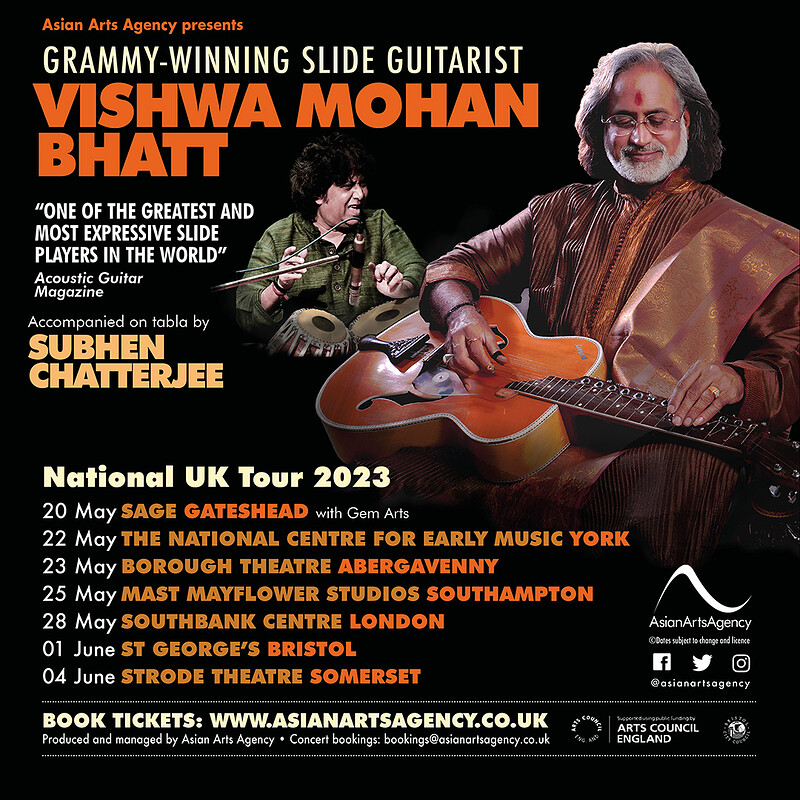 GRAMMY-winning Slide Guitarist Vishwa Mohan Bhatt at St George's Bristol