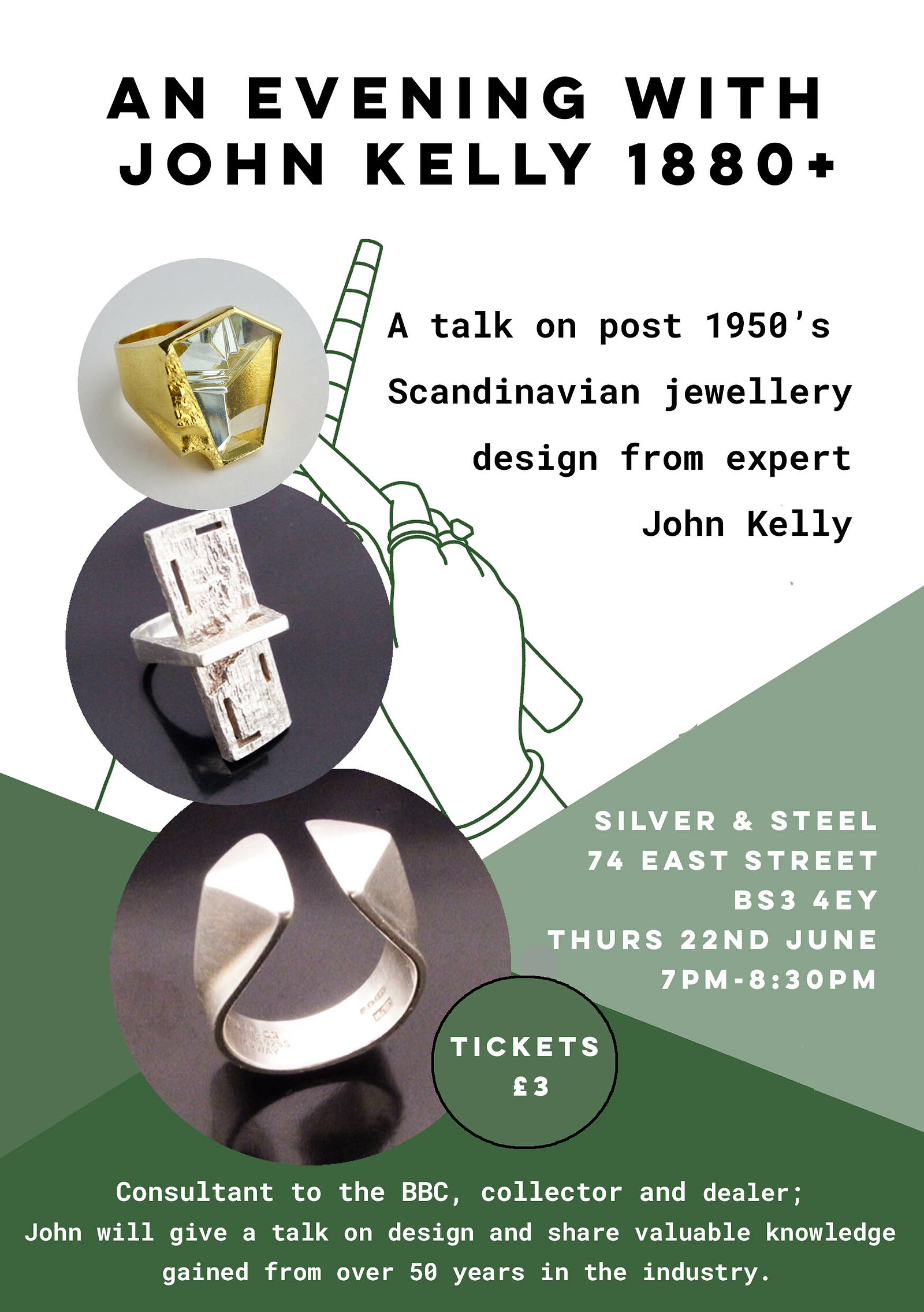 Design talk with John Kelly 1880+ at Silver and Steel Studios
