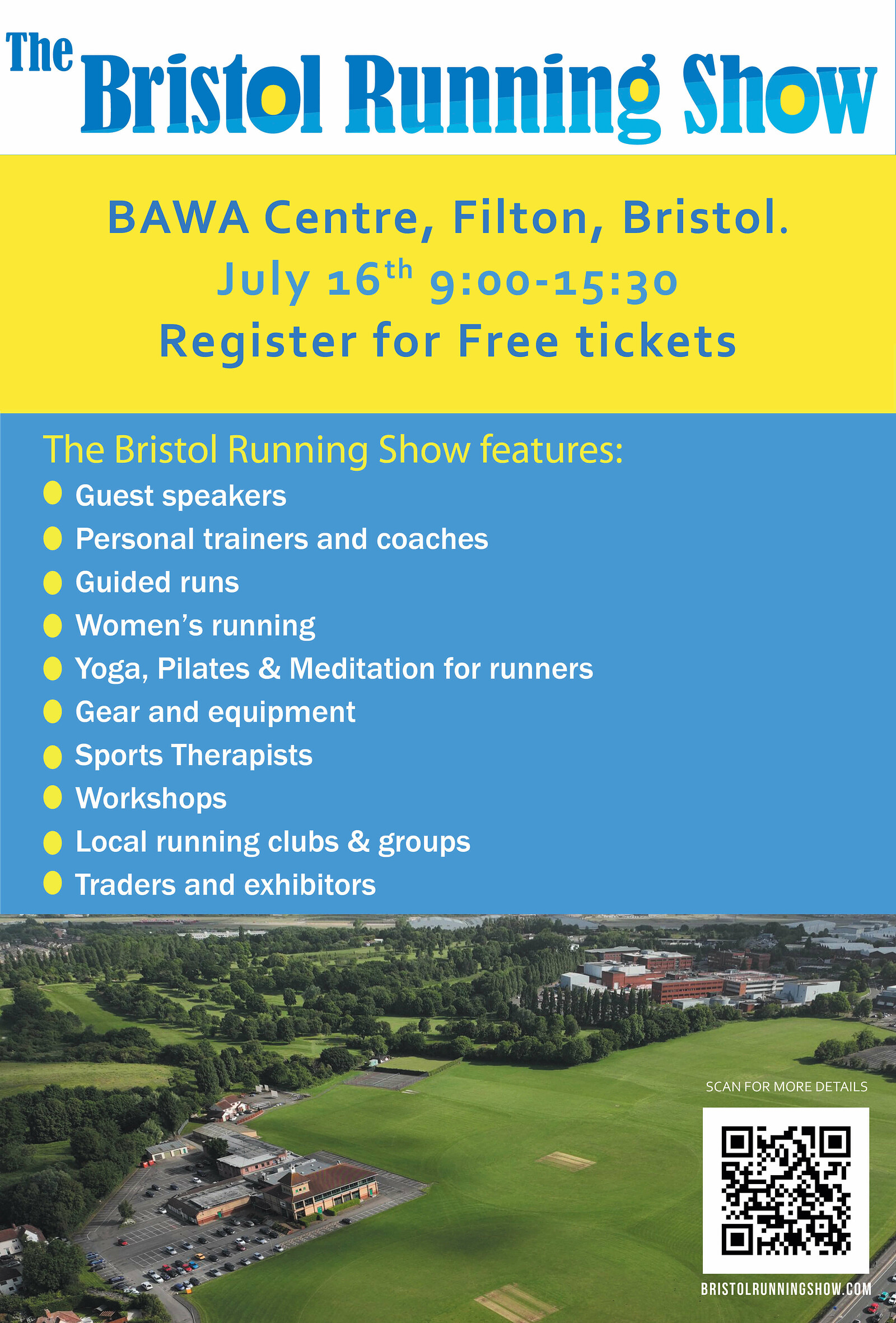 Bristol Running Show at BAWA Leisure Centre, 589 Southmead Rd, Filton, Bristol BS34 7RG