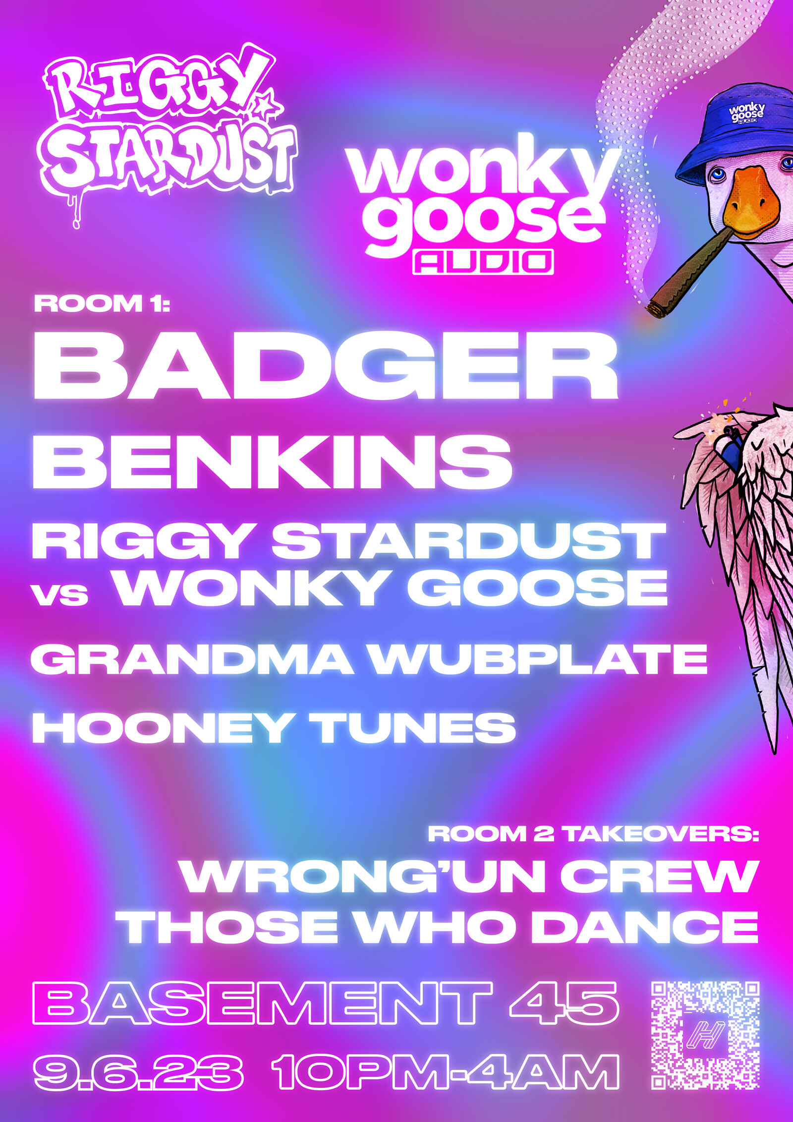 Riggy Stardust x Wonky Goose at Basement 45