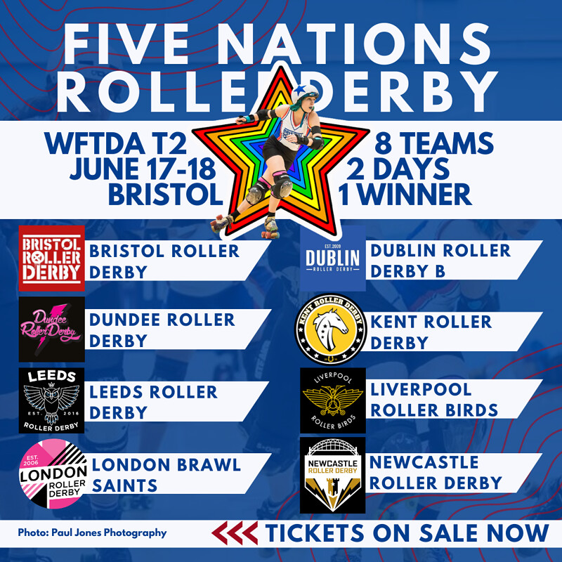 5 Nations Roller Derby Tournament: WFTDA Tier 2 at SGS Wise Campus