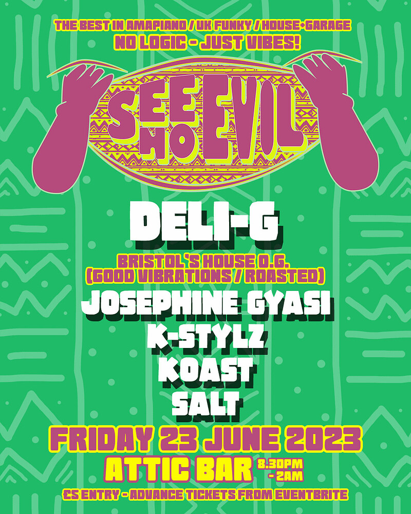 See No Evil Presents Deli-G at The Attic Bar