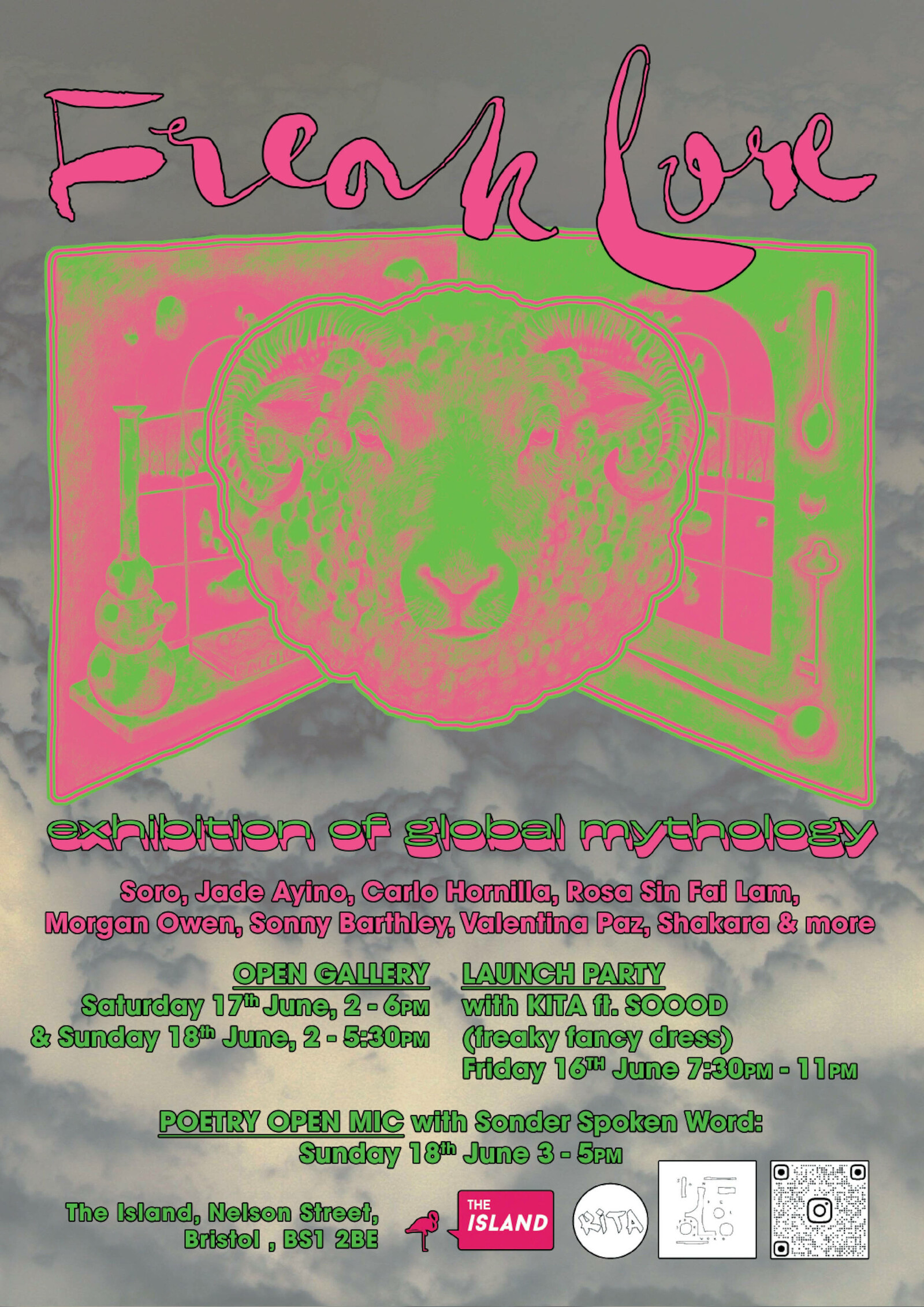 FREAKLORE: Global Mythology opening with KITA at The Island