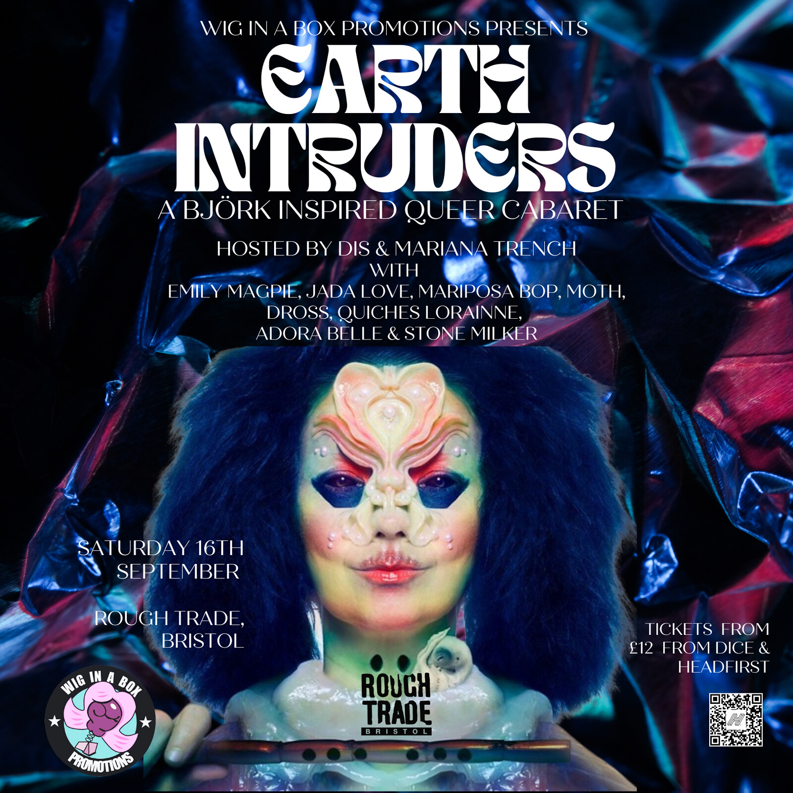 Earth Intruders - A Björk inspired queer cabaret at Rough Trade Bristol