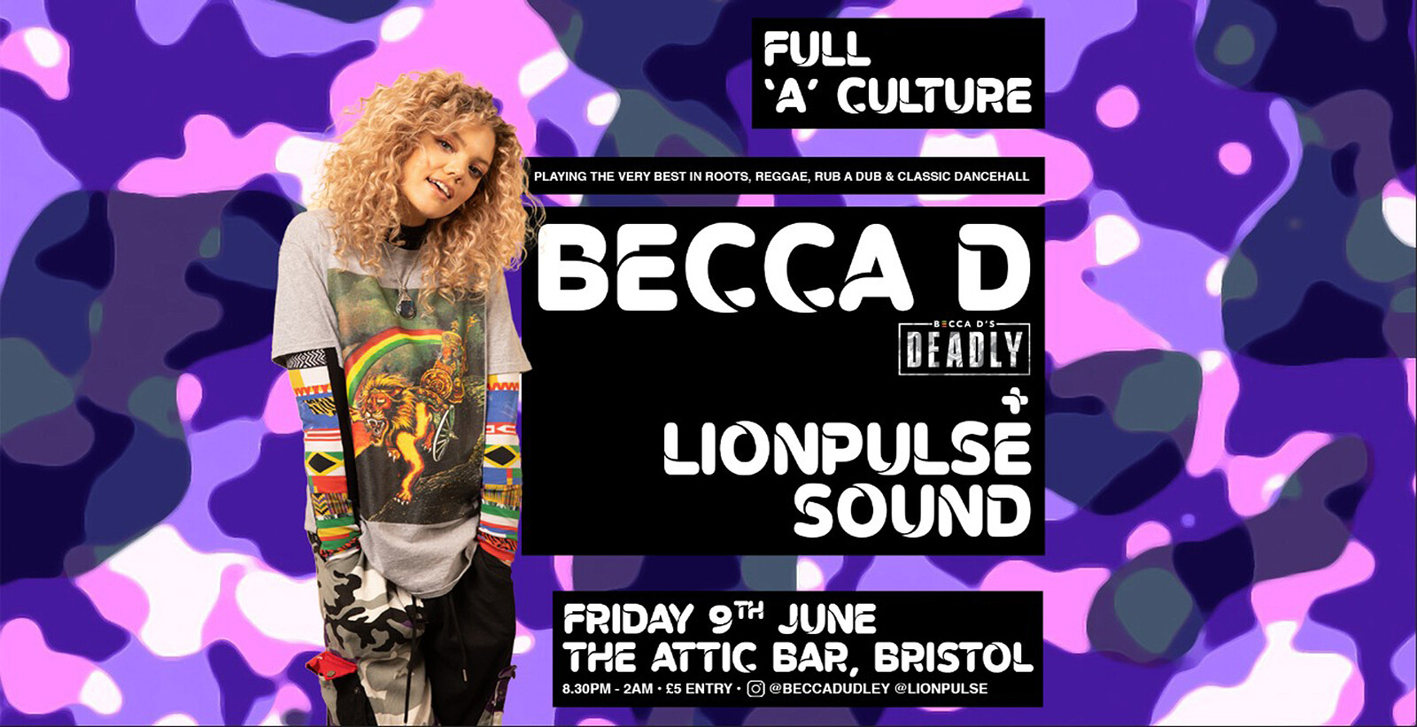 Full 'A' Culture: Becca D & Lion Pulse Sound at The Attic Bar