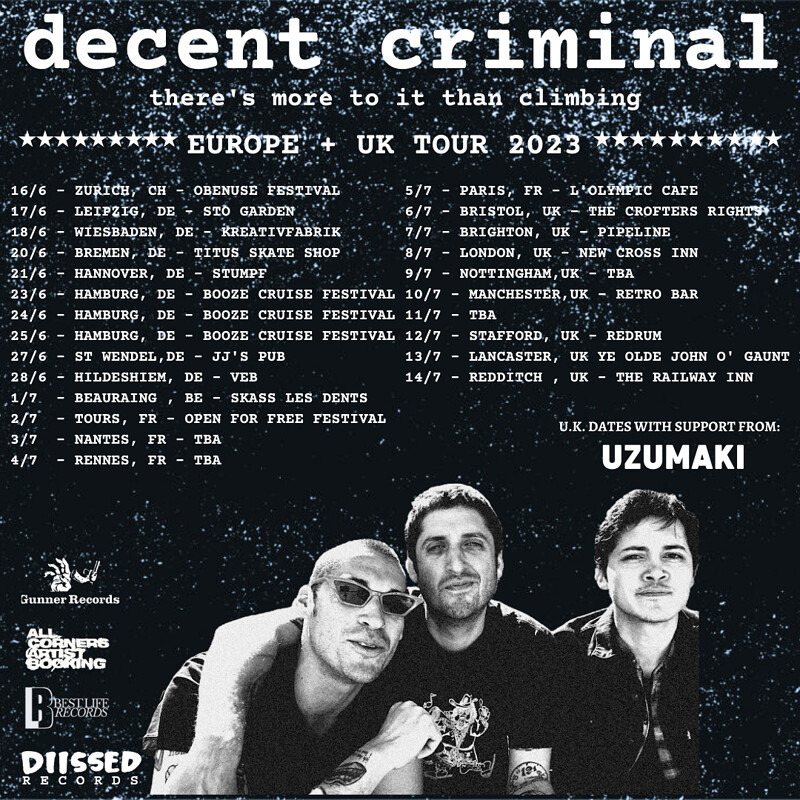 DECENT CRIMINAL + UZUMAKIS + WACO + SPLIT DOGS at Crofters Rights