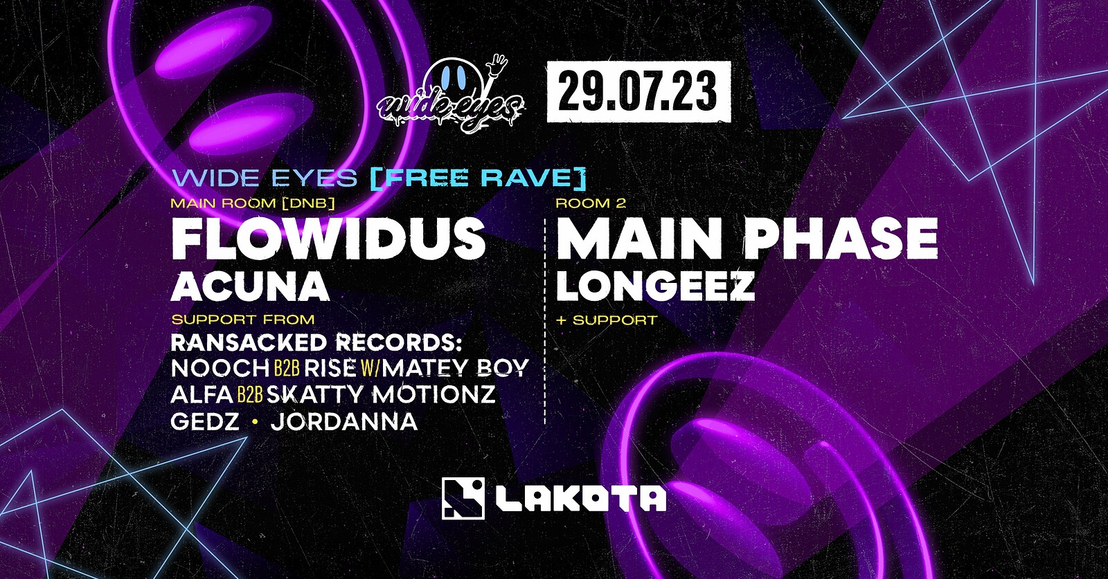 Wide Eyes: Summer Free Party / Flowidus/Main Phase at Lakota