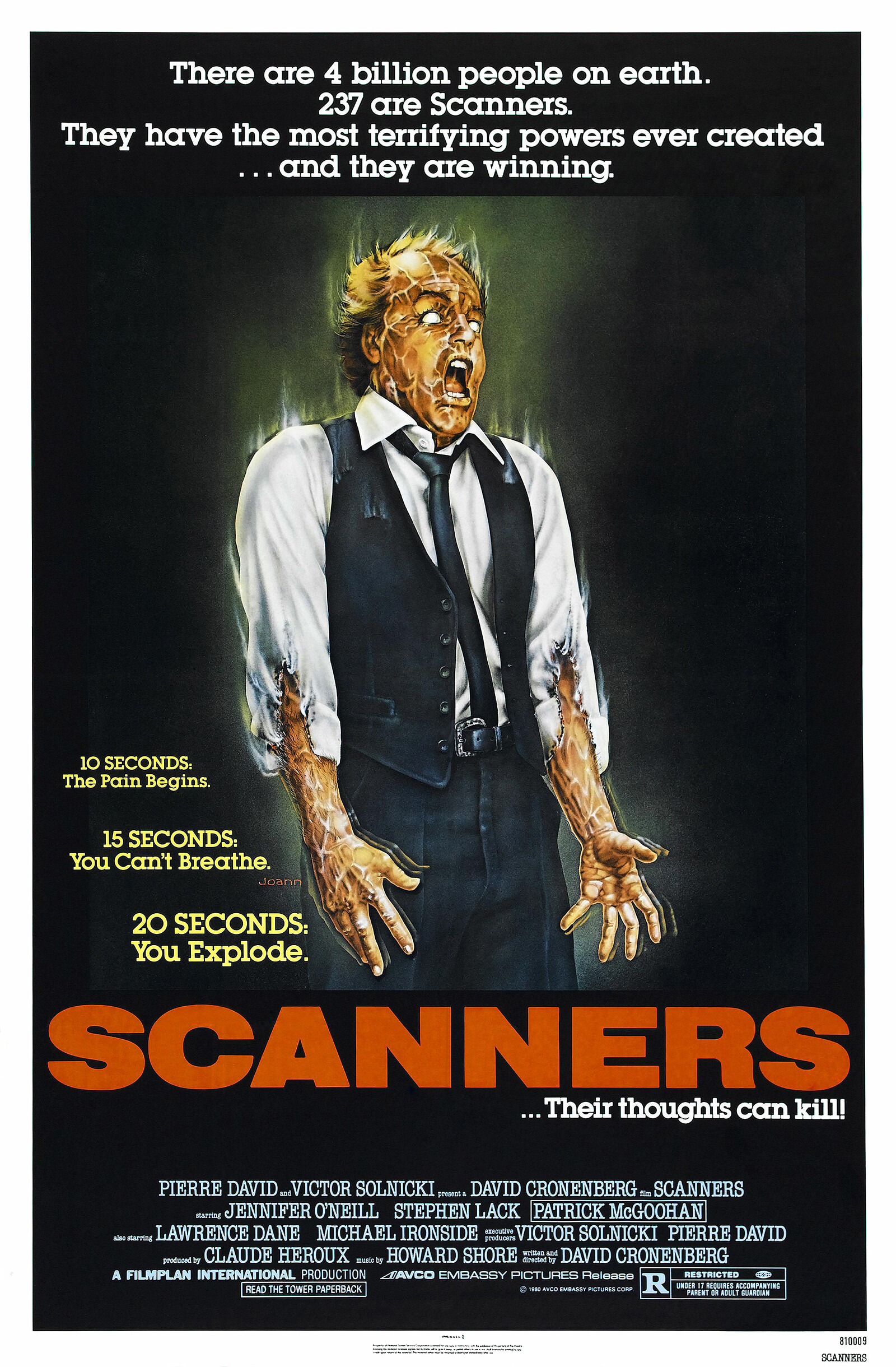 Grindhouse Cinema Club: Scanners at Sidney & Eden