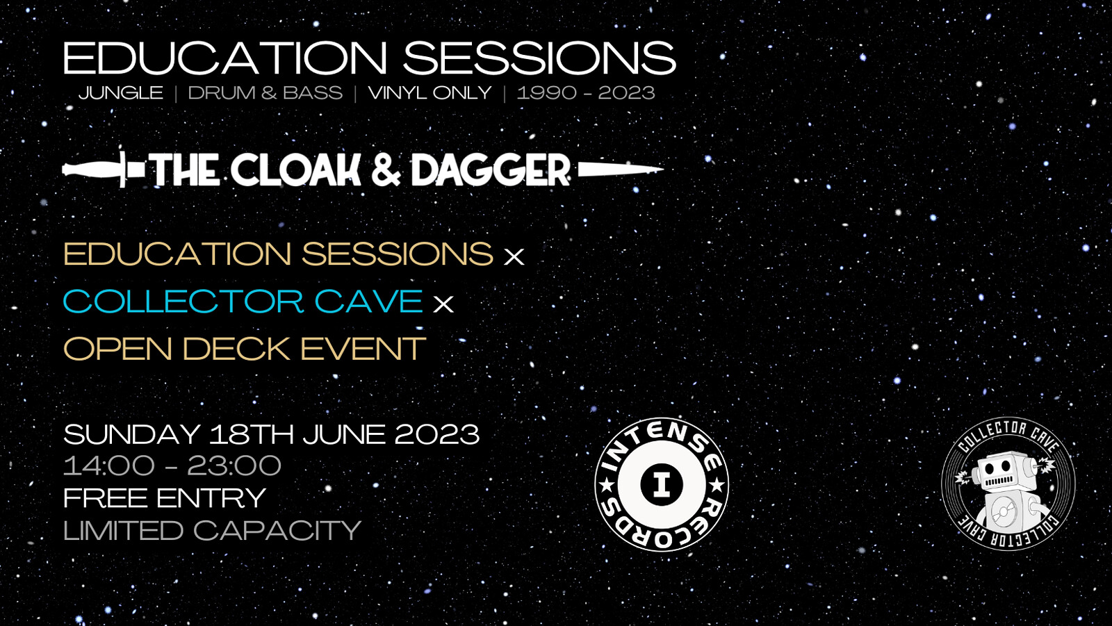 Open Decks - Vinyl Only - Liquid/Jungle at The Cloak and Dagger