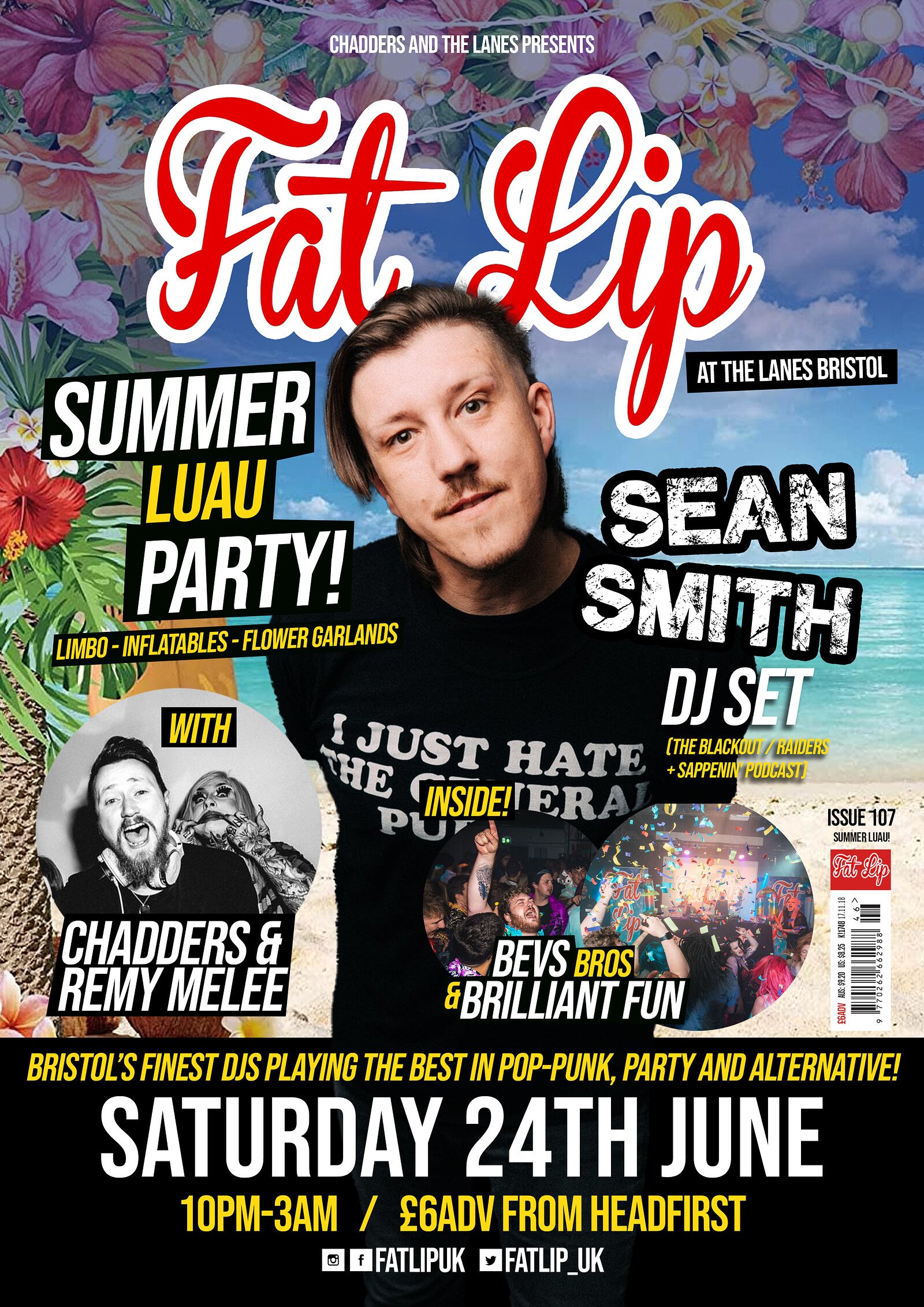 ★ FAT LIP ★ Summer Luau ft Sean Smith DJ Set at The Lanes