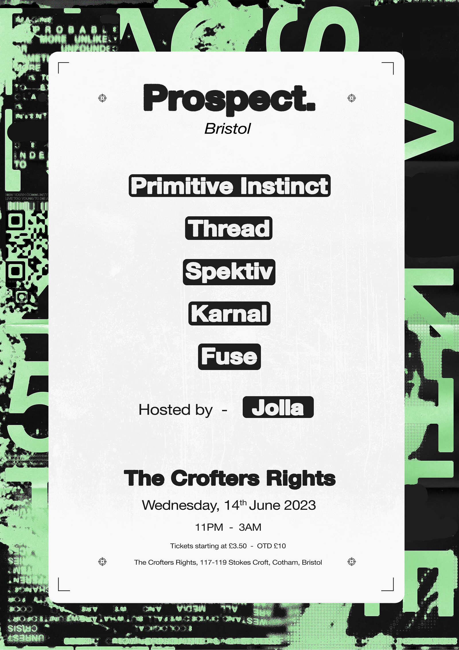 Prospect W/ PRIMITIVE INSTINCT, THREAD + MORE at Crofters Rights