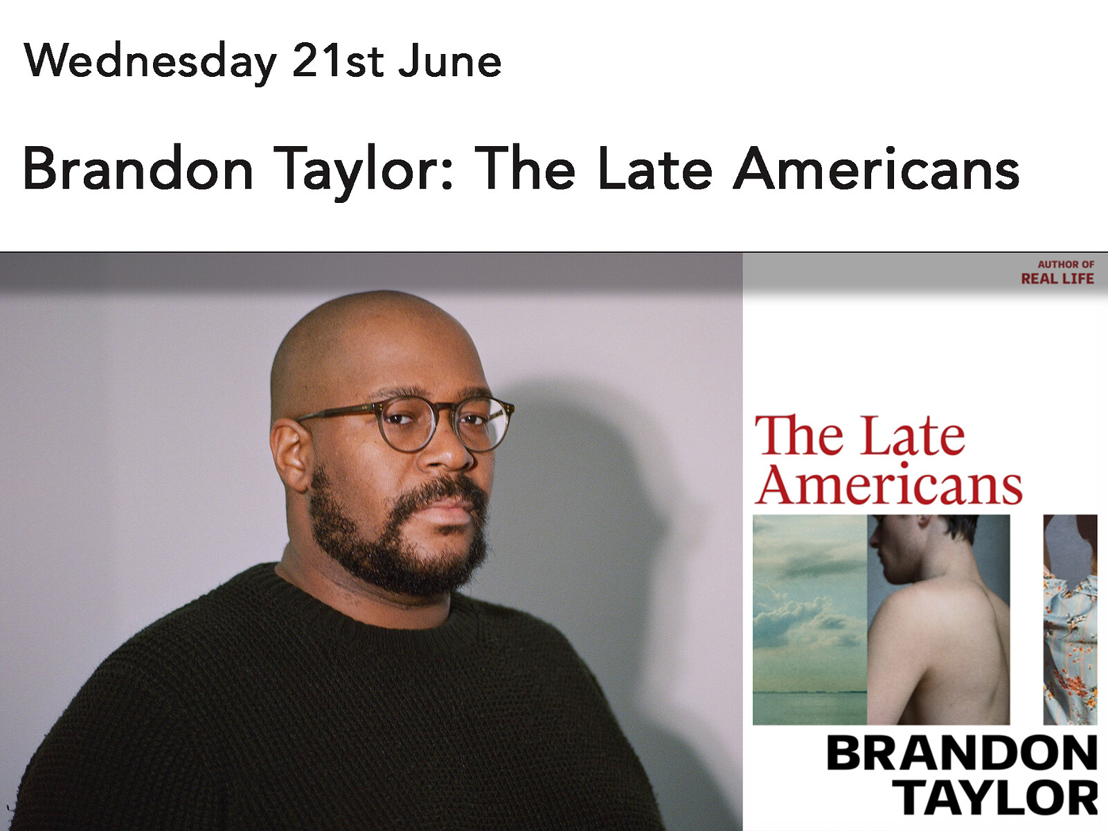 Brandon Taylor: The Late Americans at The Station