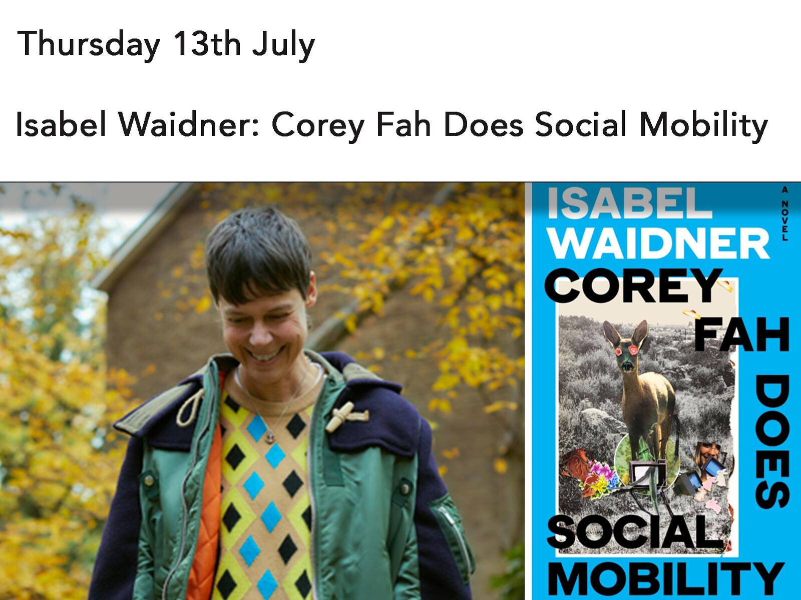 Isabel Waidner: Corey Fah Does Social Mobility at Storysmith