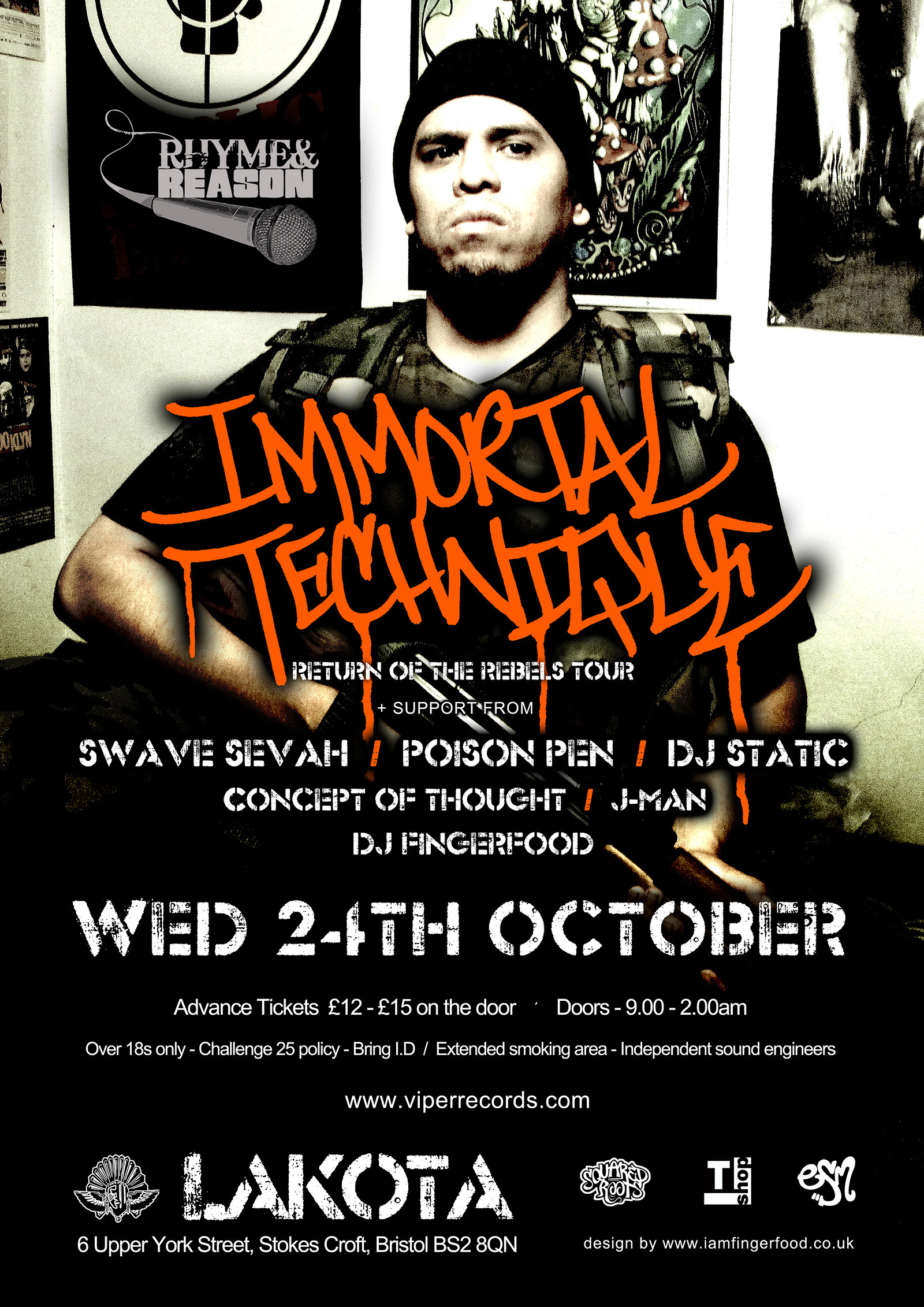 Immortal Technique + More at Lakota, Bristol