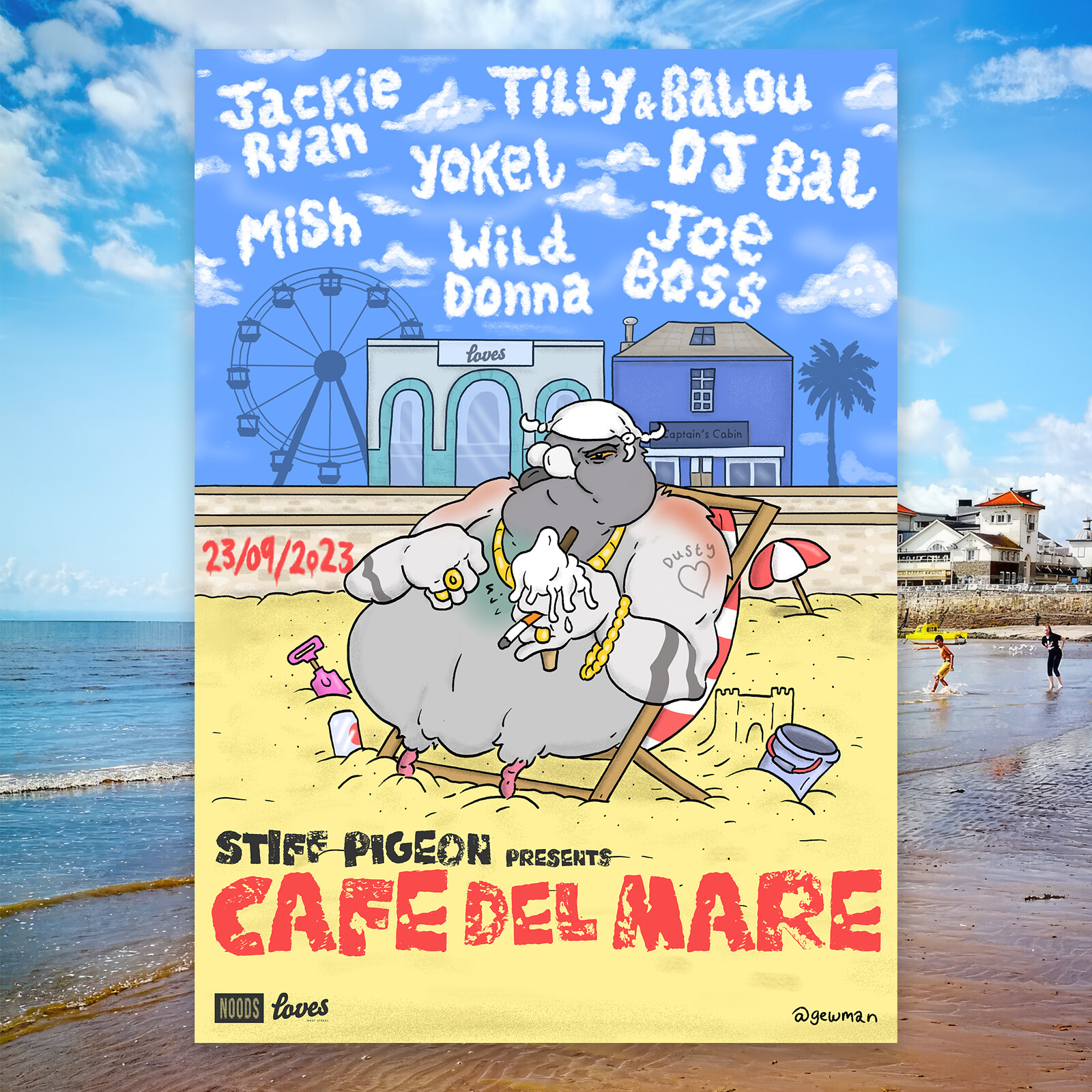 Stiff Pigeon presents Cafe Del Mare at Weston Super Mare (Various Venues)