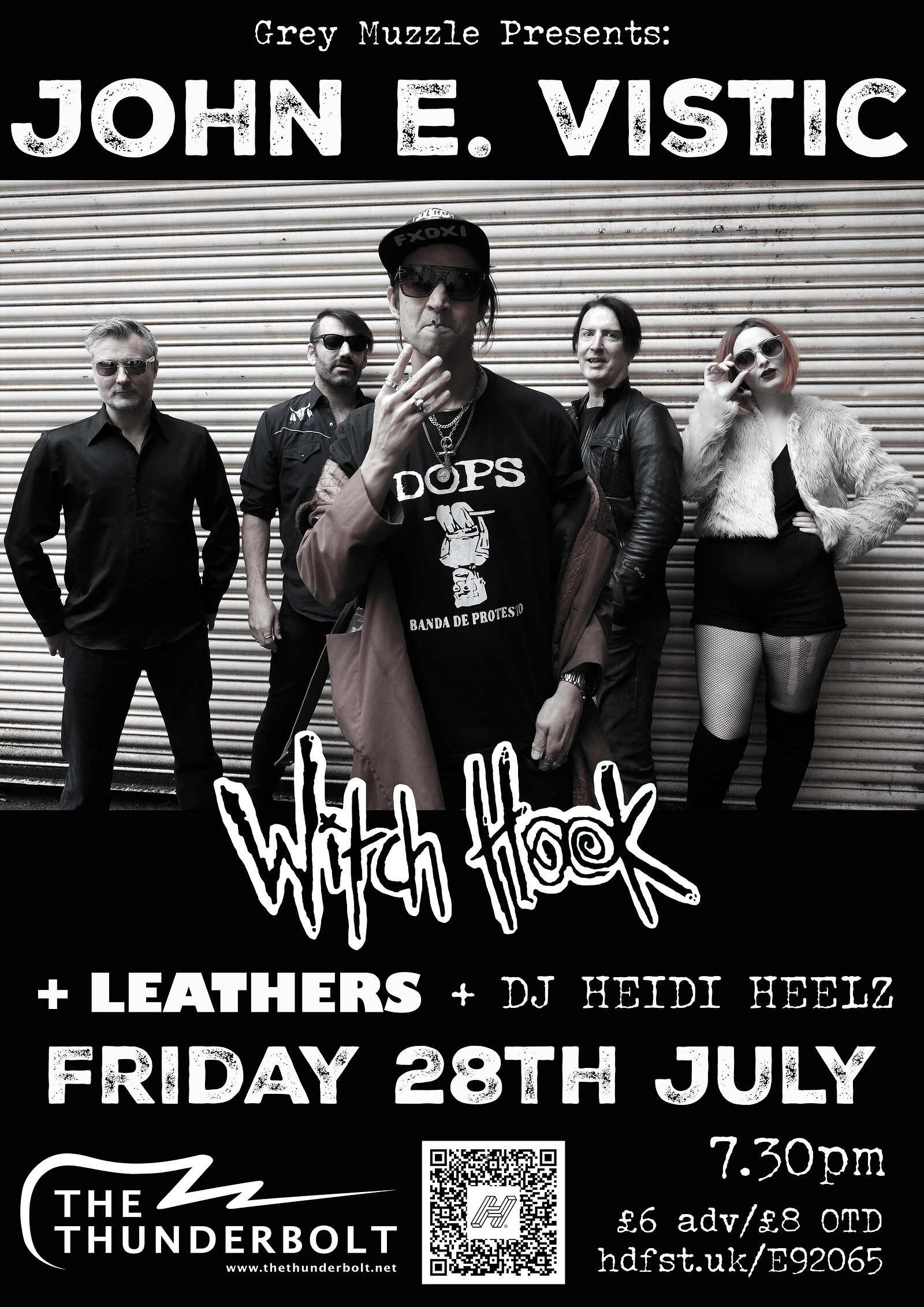 John E Vistic + Witch Hook + Leathers at The Thunderbolt