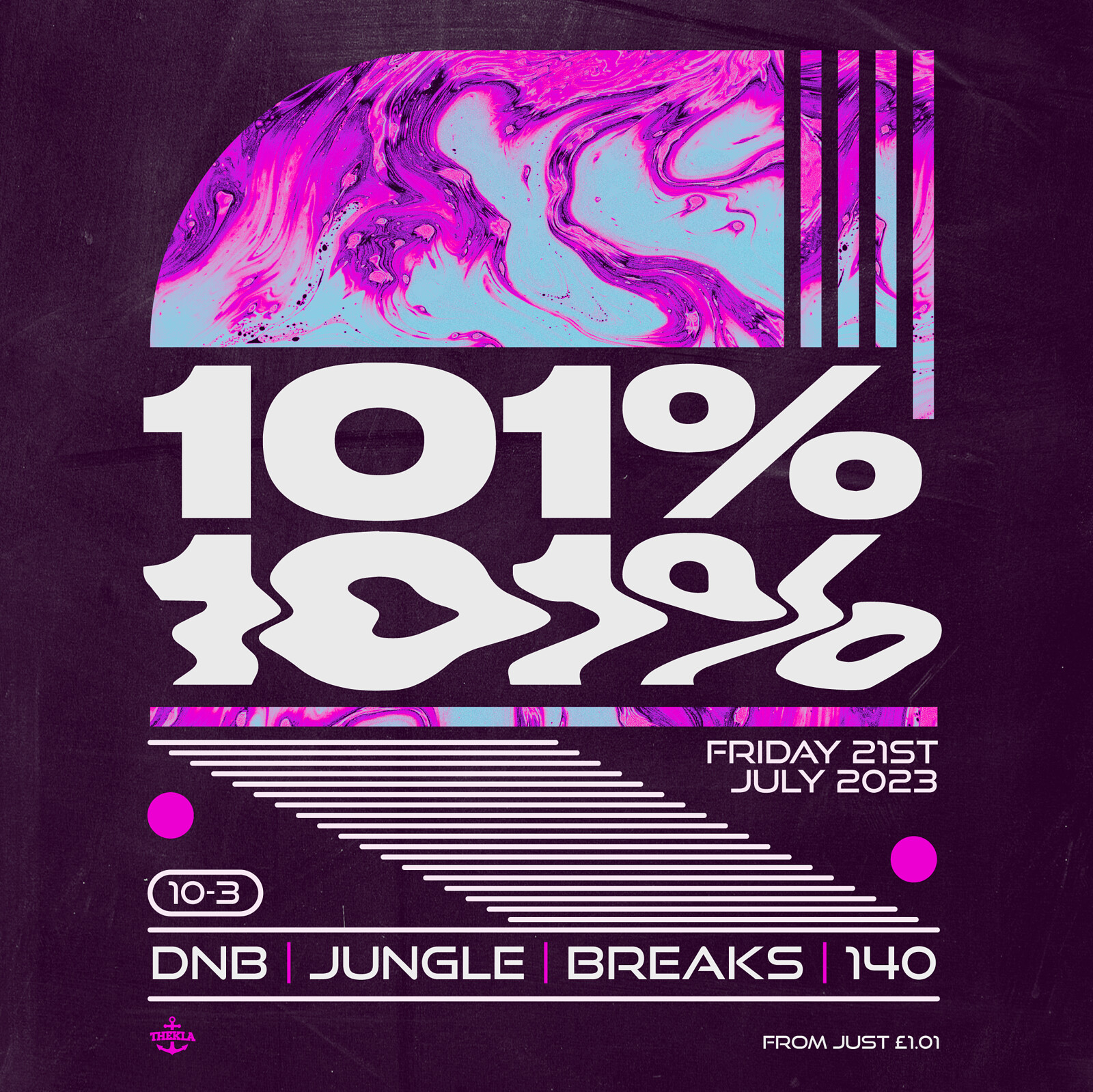 101% DnB/Jungle/Breaks/140 at Thekla
