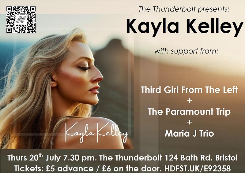 KAYLA KELLEY // Third Girl From The Left // The Pa at The Thunderbolt
