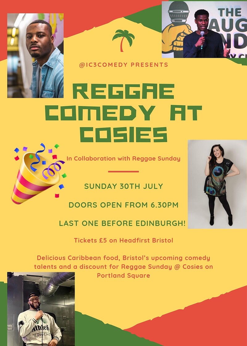Reggae Comedy at Cosies