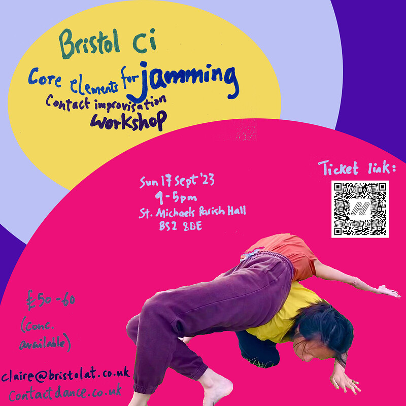 Contact Improvisation Day Workshop at St Michaels Parish Hall, Bristol BS2 8BE