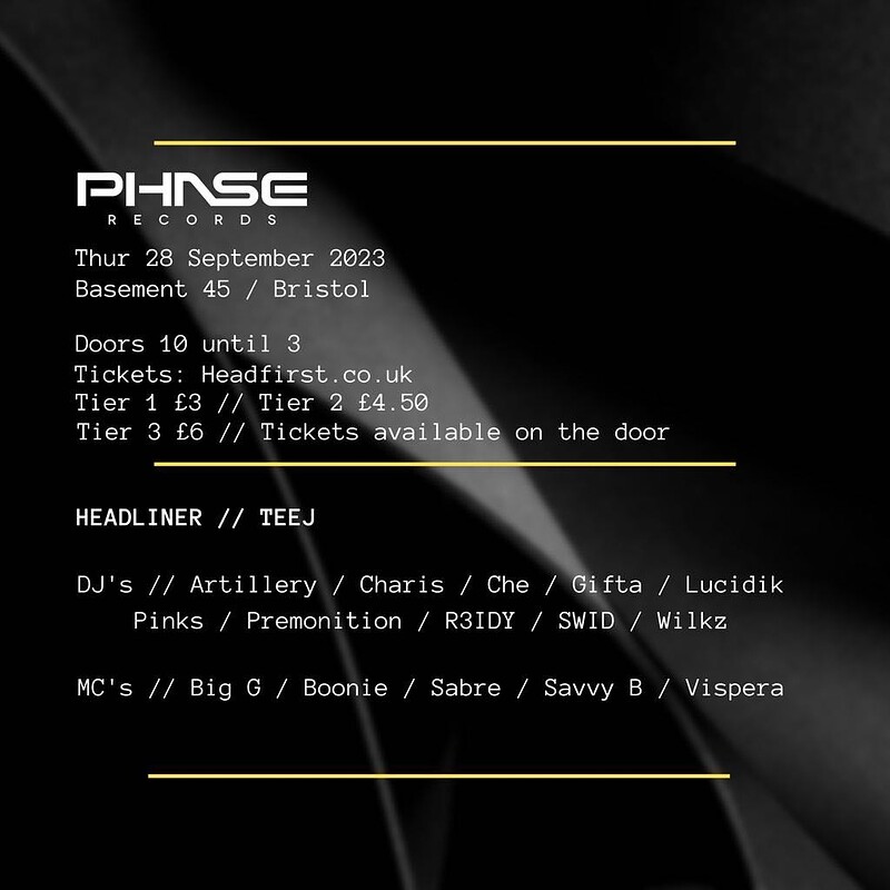 Phase Records DNB at Basement 45