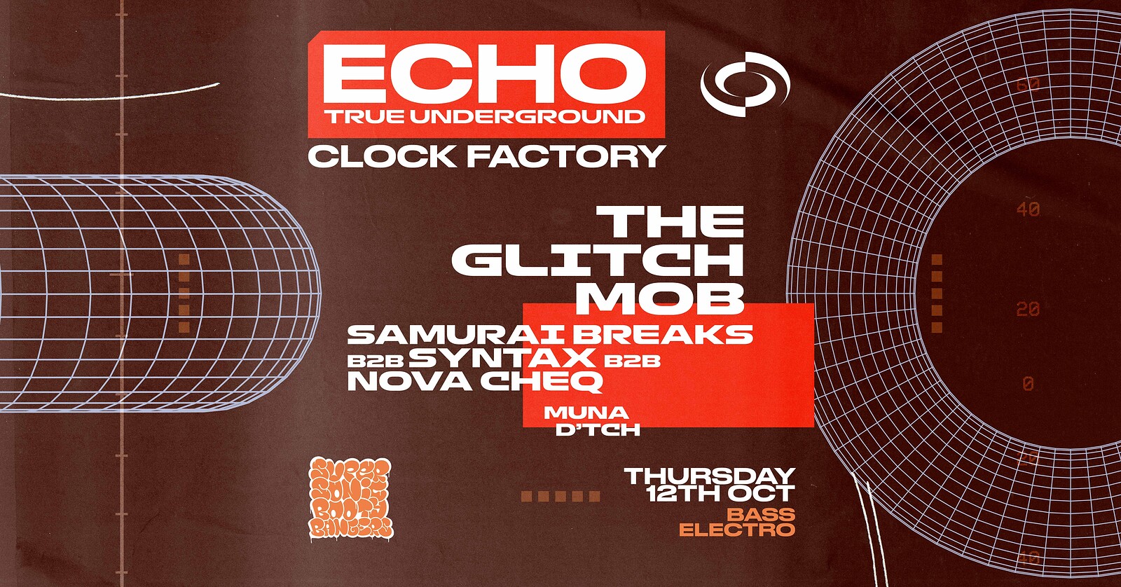 Echo x SSBB: The Glitch Mob, Samurai Breaks + More at Clock Factory
