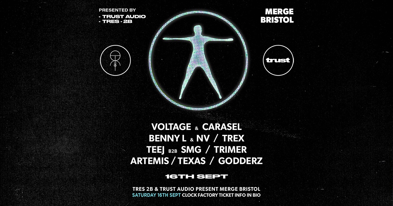 Merge Bristol • Voltage, Benny L +  Carasel at Clock Factory