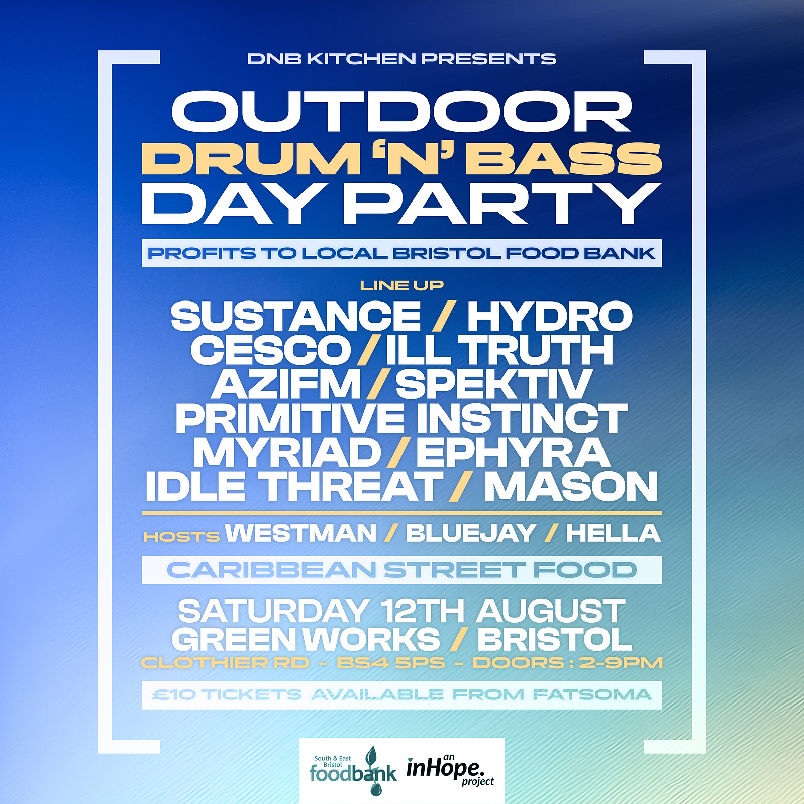 Outdoor DnB day party at Green Works, BS4 5PS