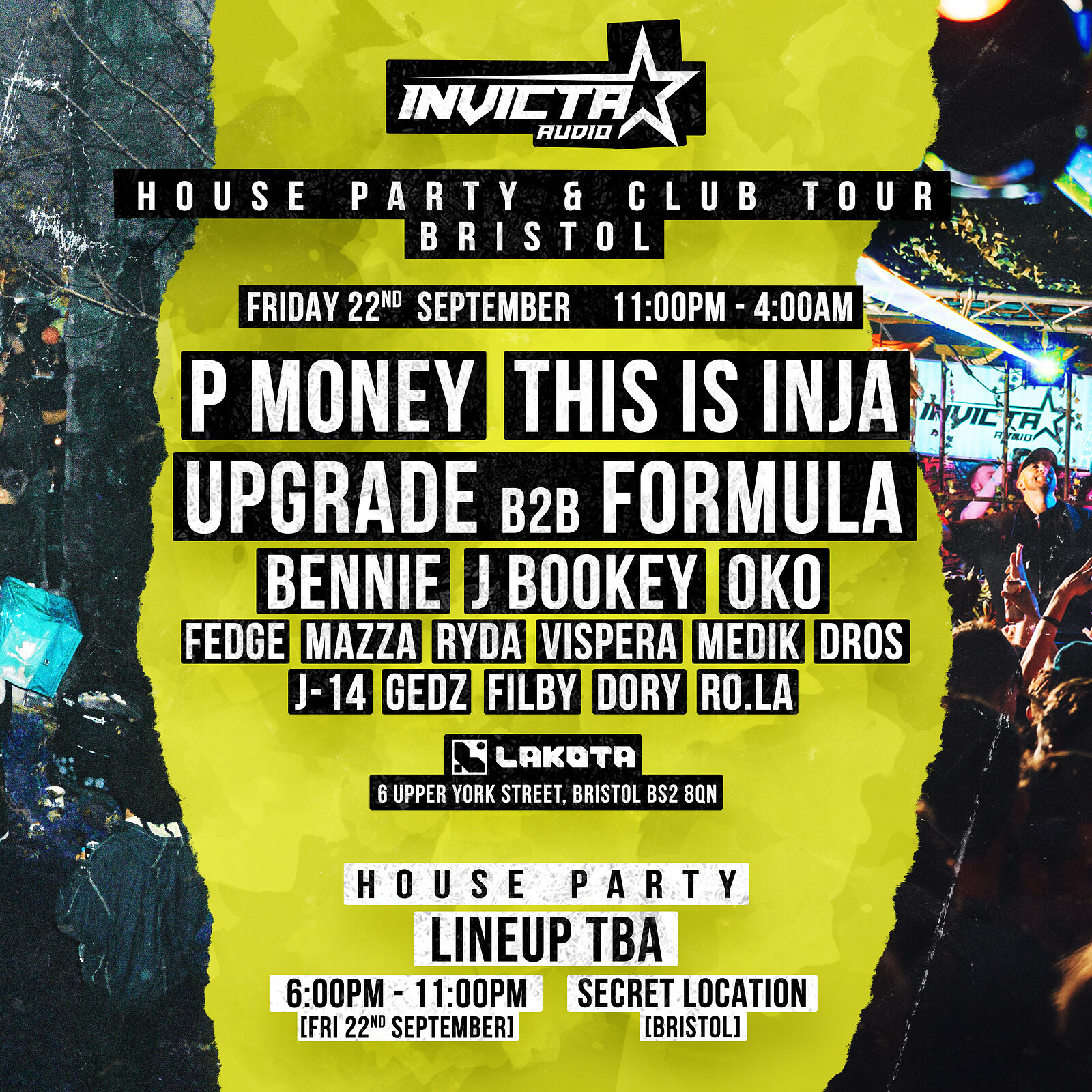Invicta Audio: Bristol Tour Date at Lakota