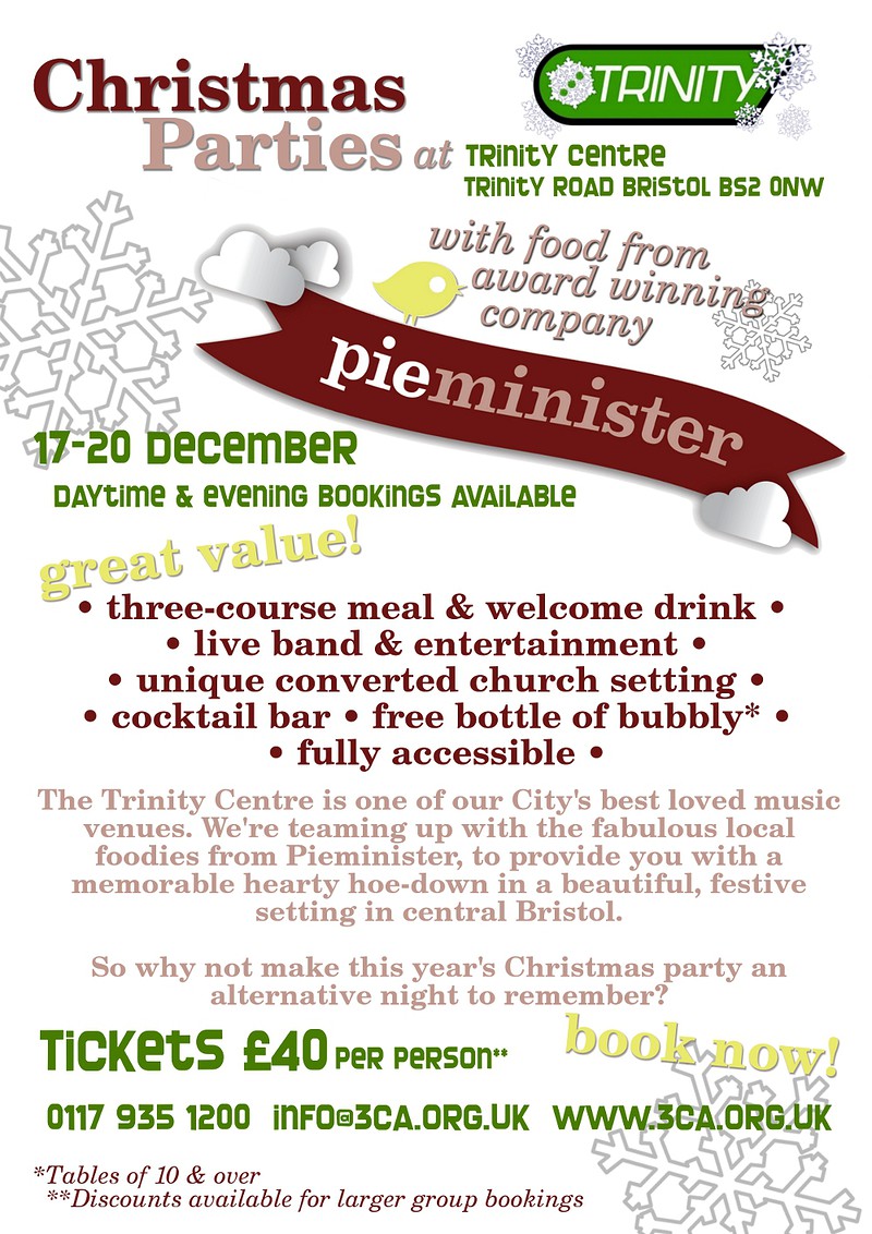 Christmas Parties At Trinity at Trinity Centre