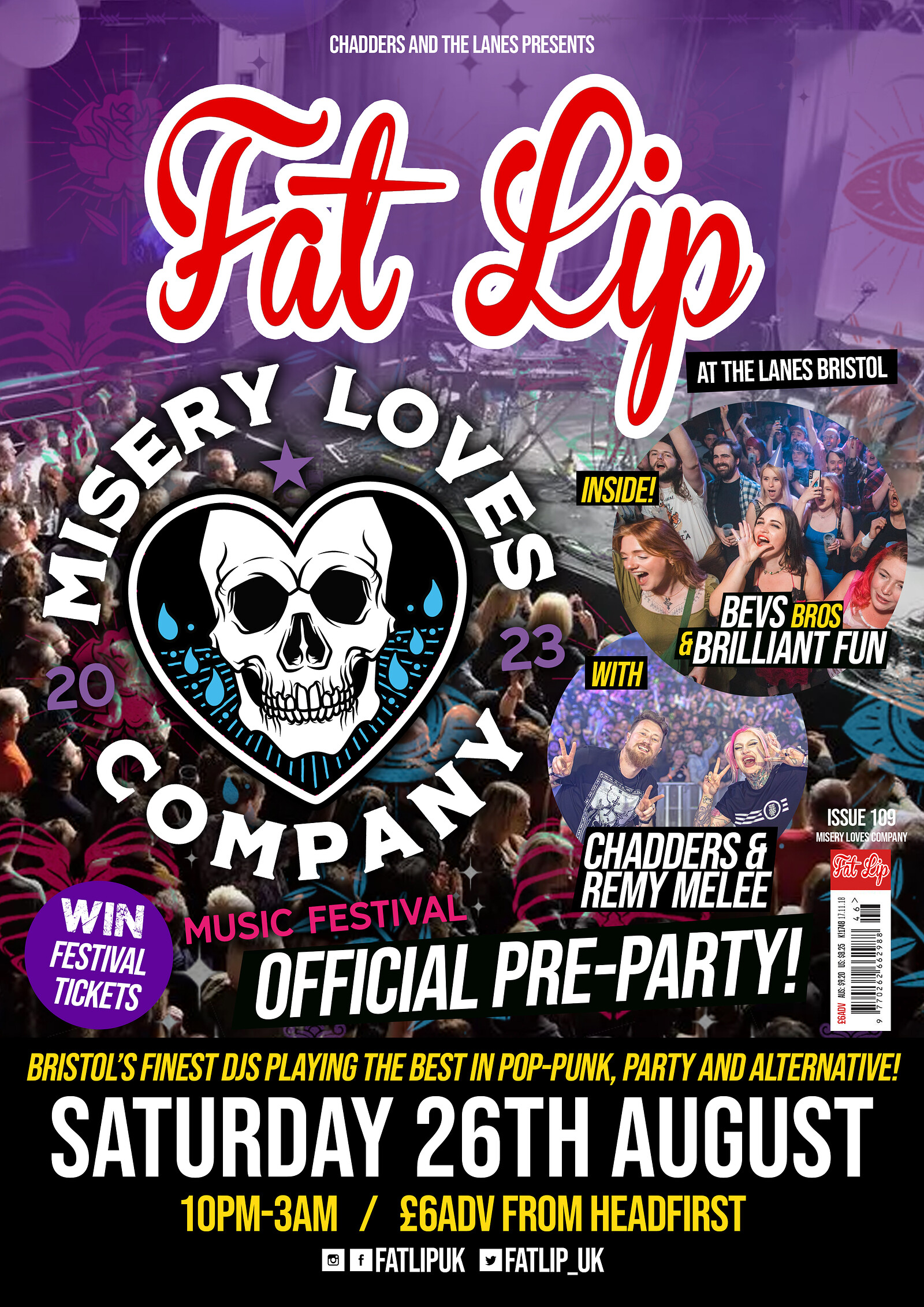 ★ FAT LIP ★ Misery Loves Company Pre-Party at The Lanes