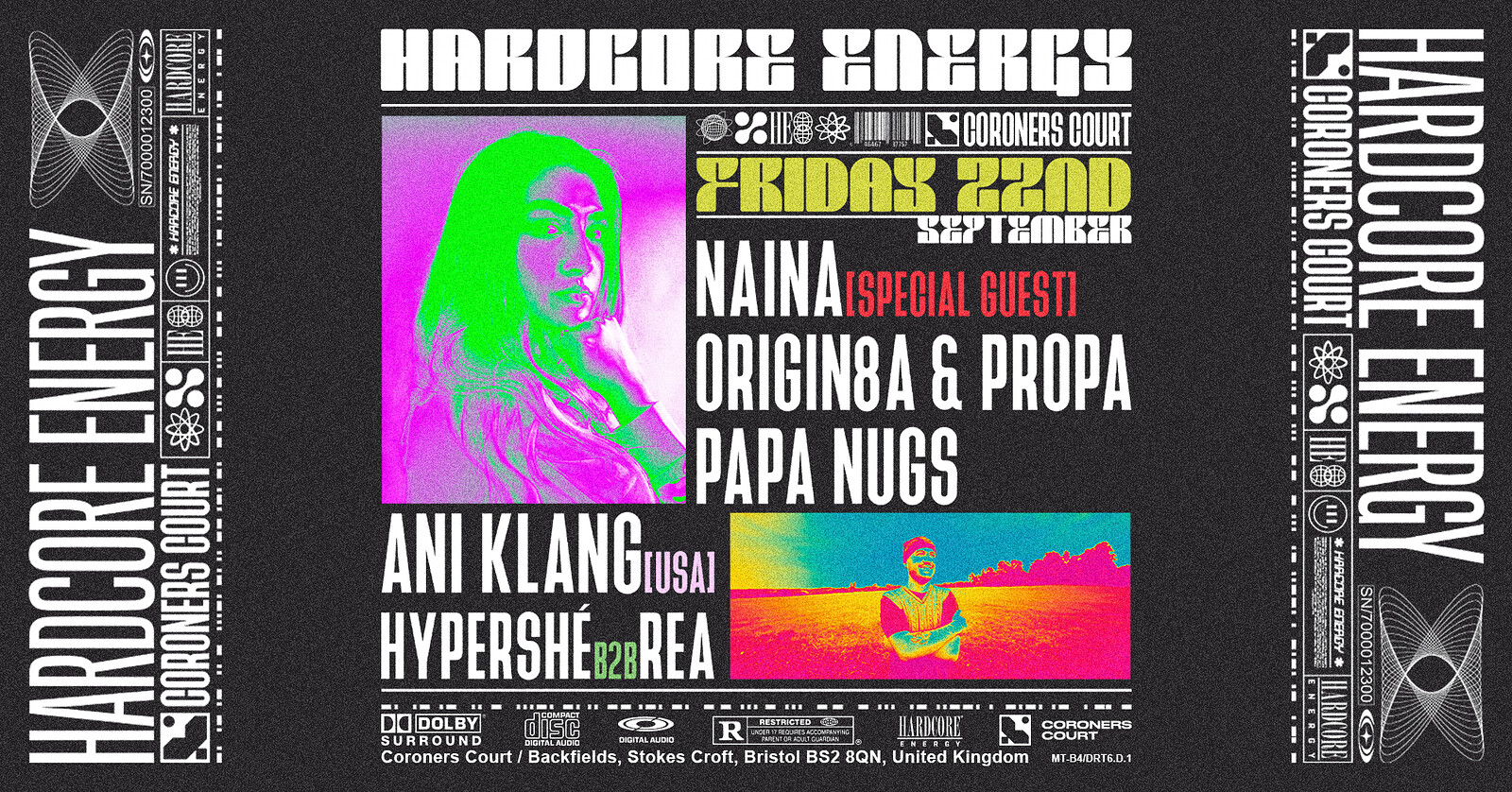 Hardcore Energy: Papa Nugs, Naina, Ani Klang +more at The Coroner's Court