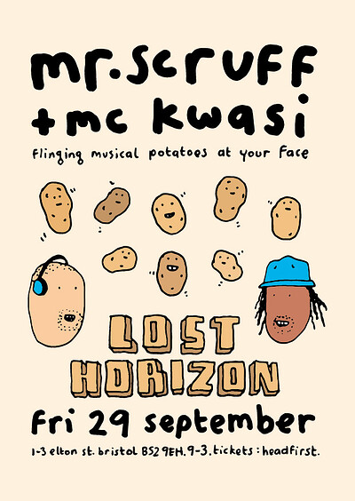 Mr Scruff and MC Kwasi at Lost Horizon