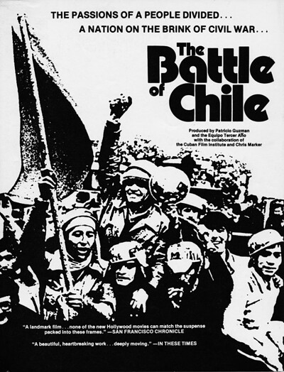 Battle of Chile: 3 classic films, plus food 2-8pm at The Cube
