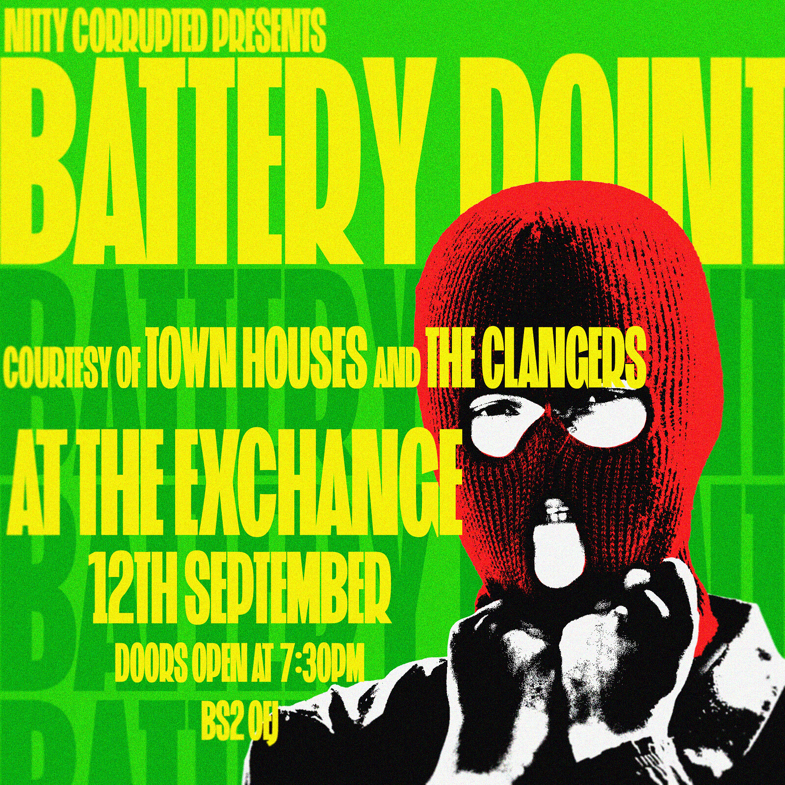 Nitty Corrupted presents Battery Point at Exchange