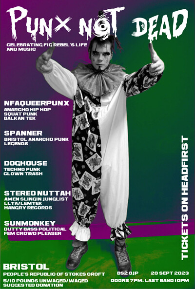Punx Not Dead feat NFAQUEERPUNX + special guests at PRSC