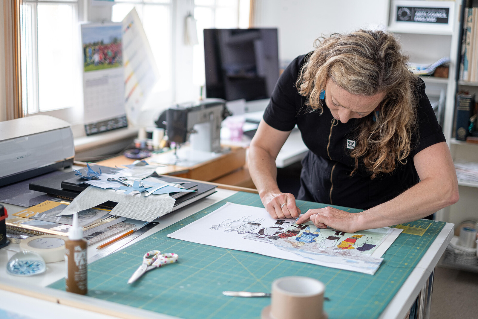 Learn to Draw with a Sewing Machine at Bristol Folk House