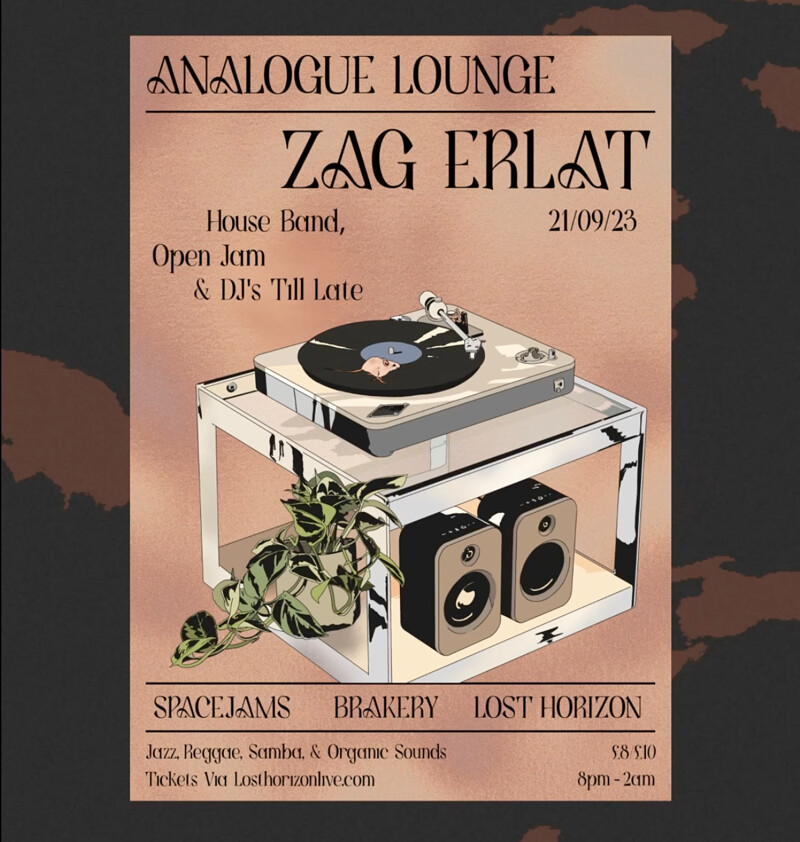 Analogue Lounge w/ Zag Erlat at Lost Horizon