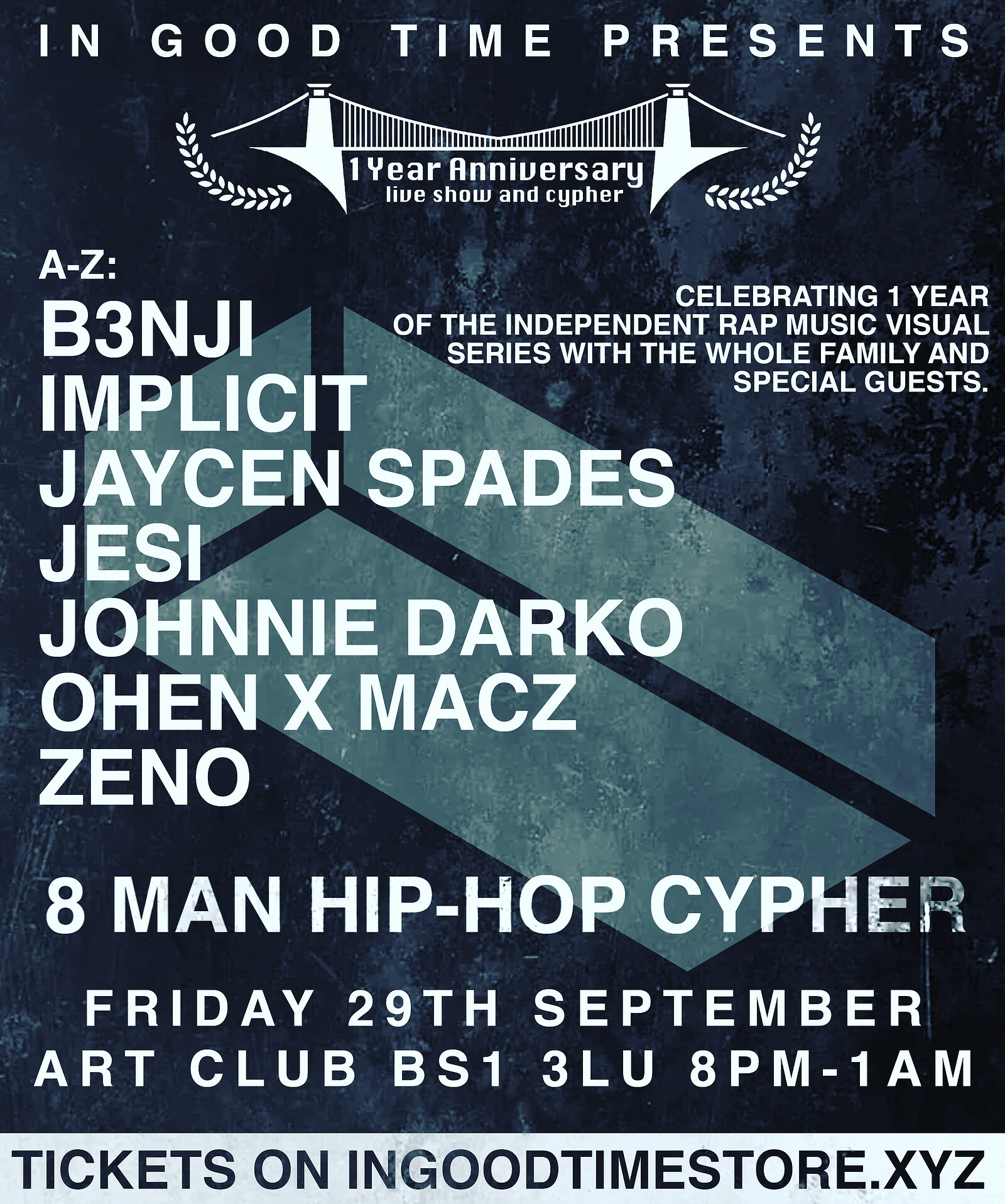 The Bridge 1 Year Anniversary Show + Cypher at Art Club