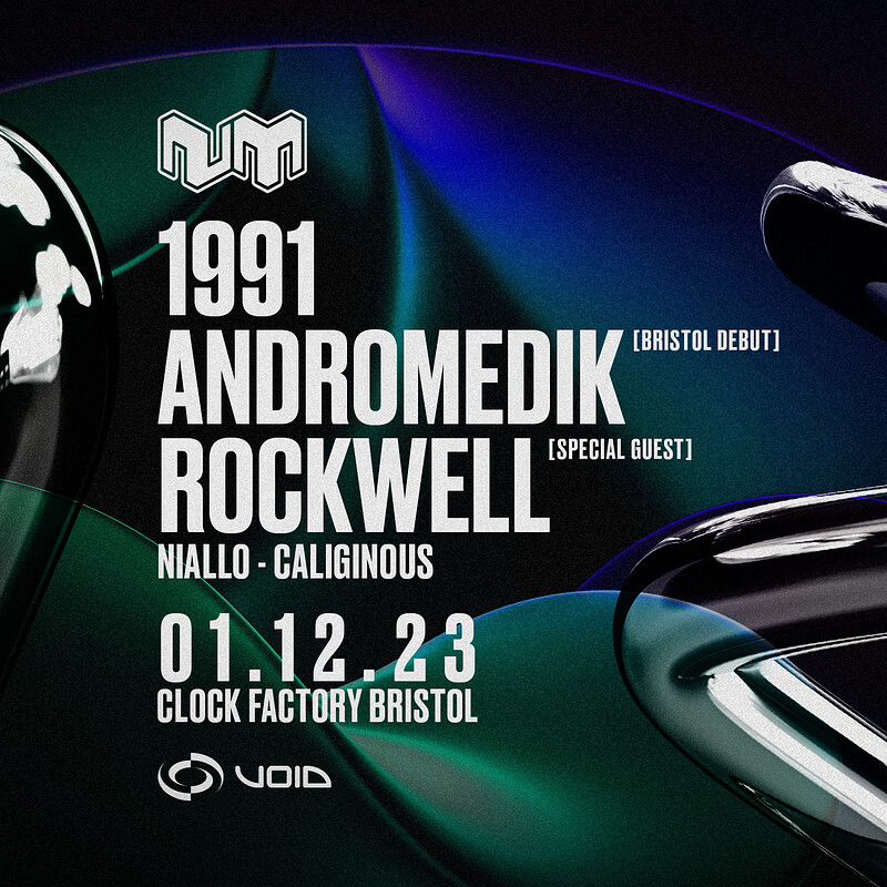 Nu:Motive • 1991, Andromedik, Rockwell at Clock Factory