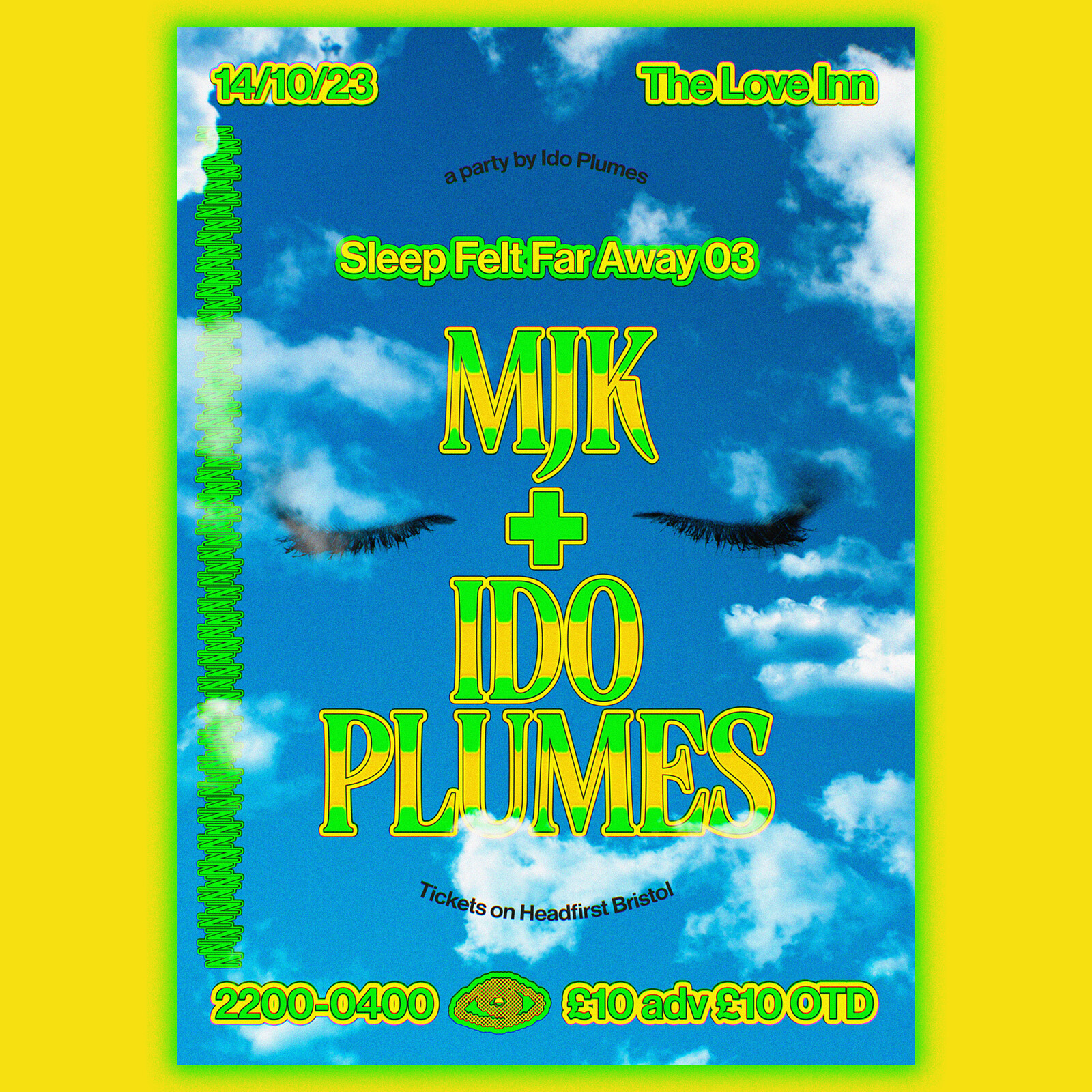 Sleep Felt Far Away w/ MJK + Ido Plumes at The Love Inn