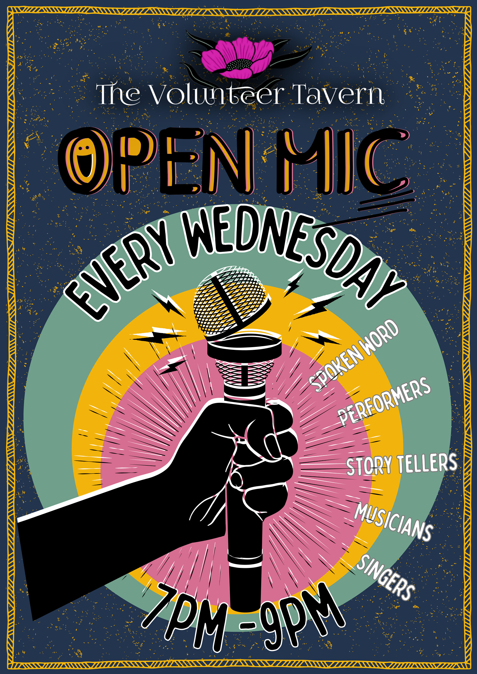 Open mic at the Volly at Volunteer Tavern