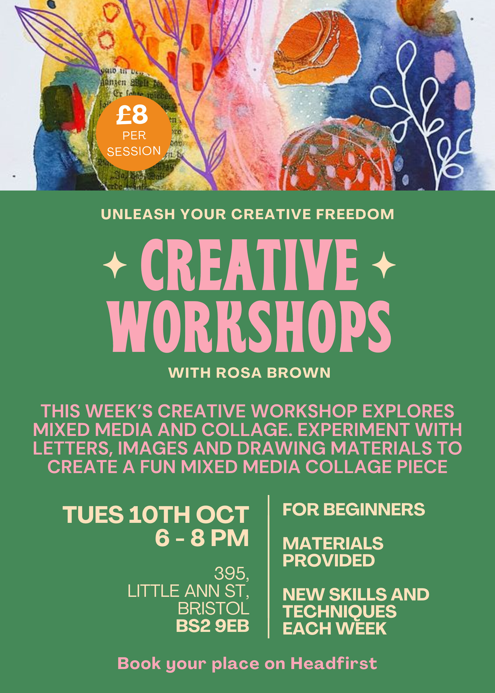 Creative Workshop: Mixed media collage at 395